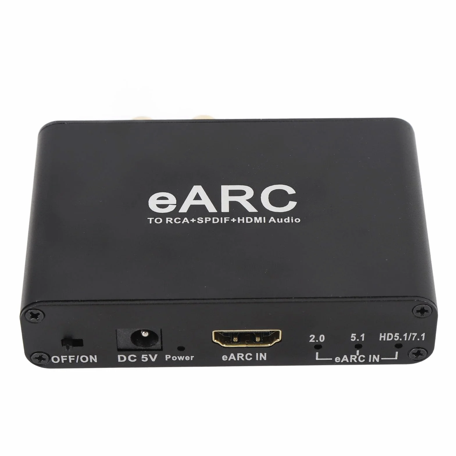Earc Audio Extractor 192 KHz HDMI Optical SPDIF L/R 3,5 mm Aux Adapter Audio do Wzmacniacza Głośników HDTV
