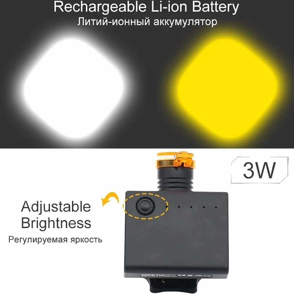 Dentysta Lupy 3,5 X 420 Mm Lornetki Lupy dentystyczne z LED Head Light Medyczne okulary chirurgiczne (Kolor: czarny)