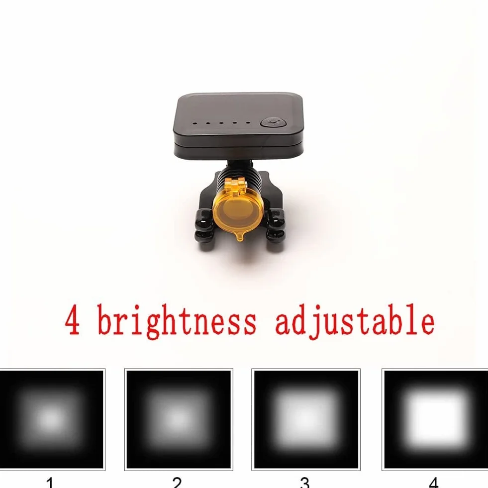 Dentysta Lupy 3,5 X 420 Mm Lornetki Lupy dentystyczne z LED Head Light Medyczne okulary chirurgiczne (Kolor: czarny)