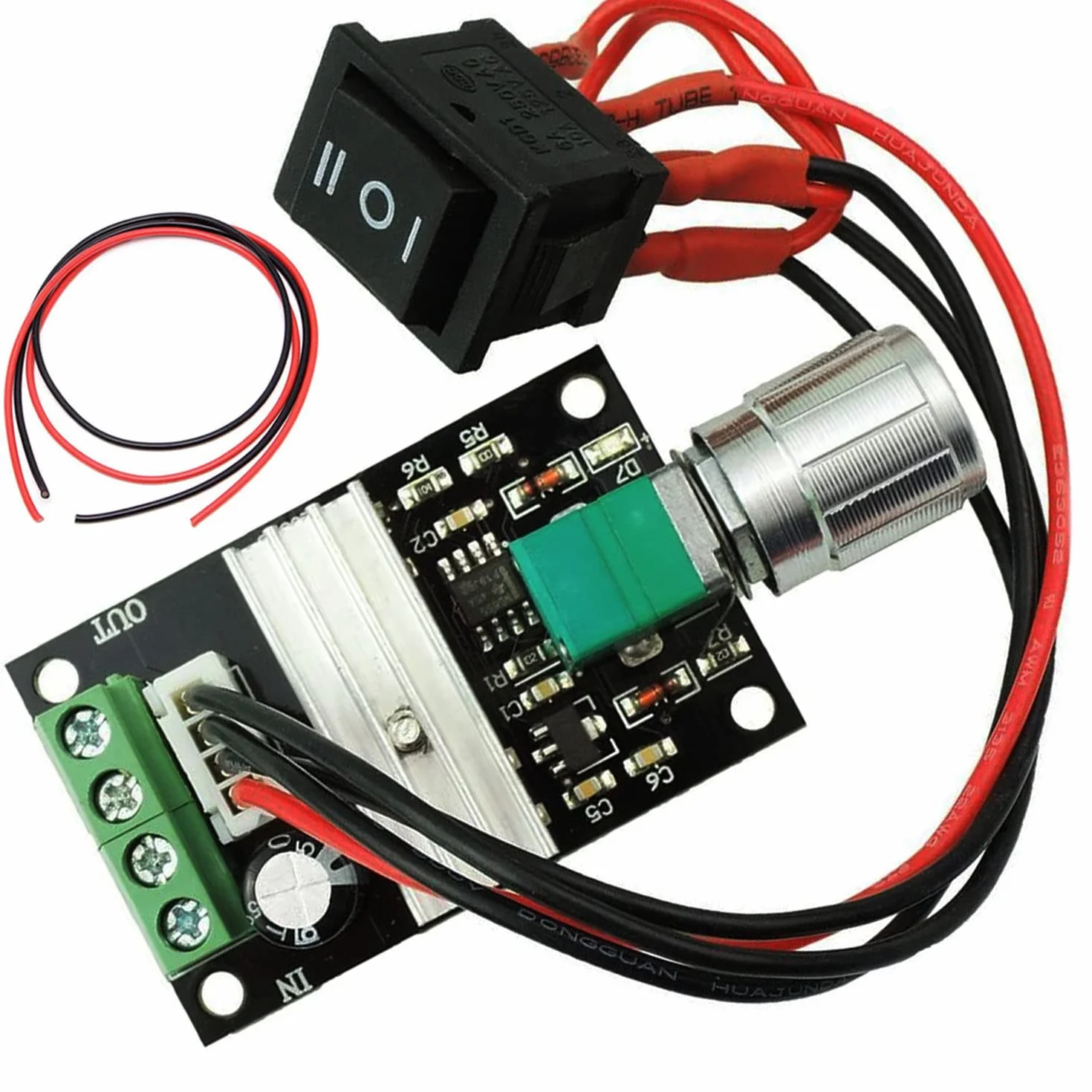 RUNCCI-YUN 6V 12V 24V 3A DC Motor Speed Control Controller PWM Regulator Reversible