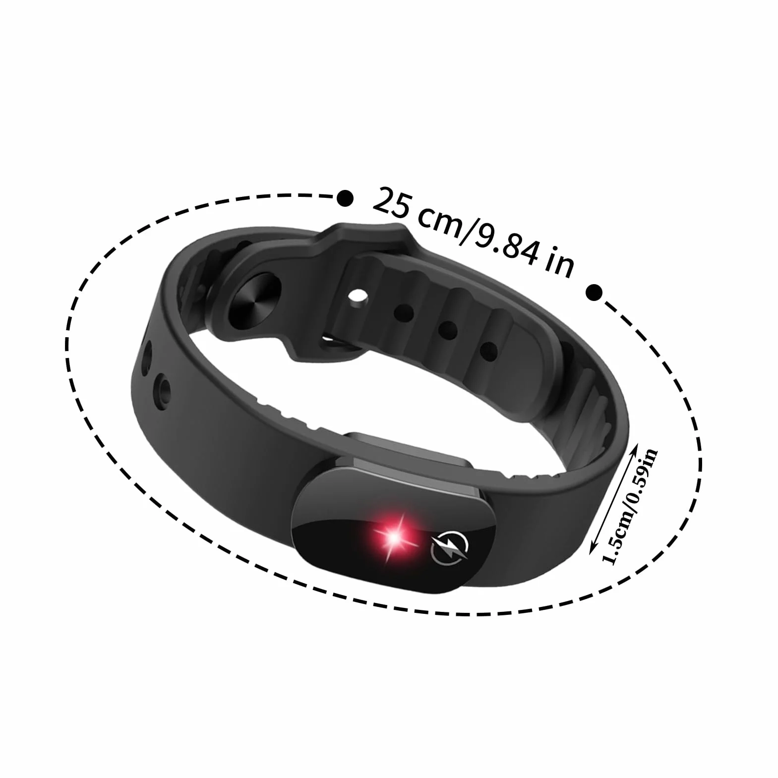 Bezprzewodowa antystatyczna opaska na nadgarstek, inteligentny pasek do wyładowań elektrostatycznych, 24 x 0,59 cm, regulowana silikonowa bransoletka ABS do naprawy komputera, technik