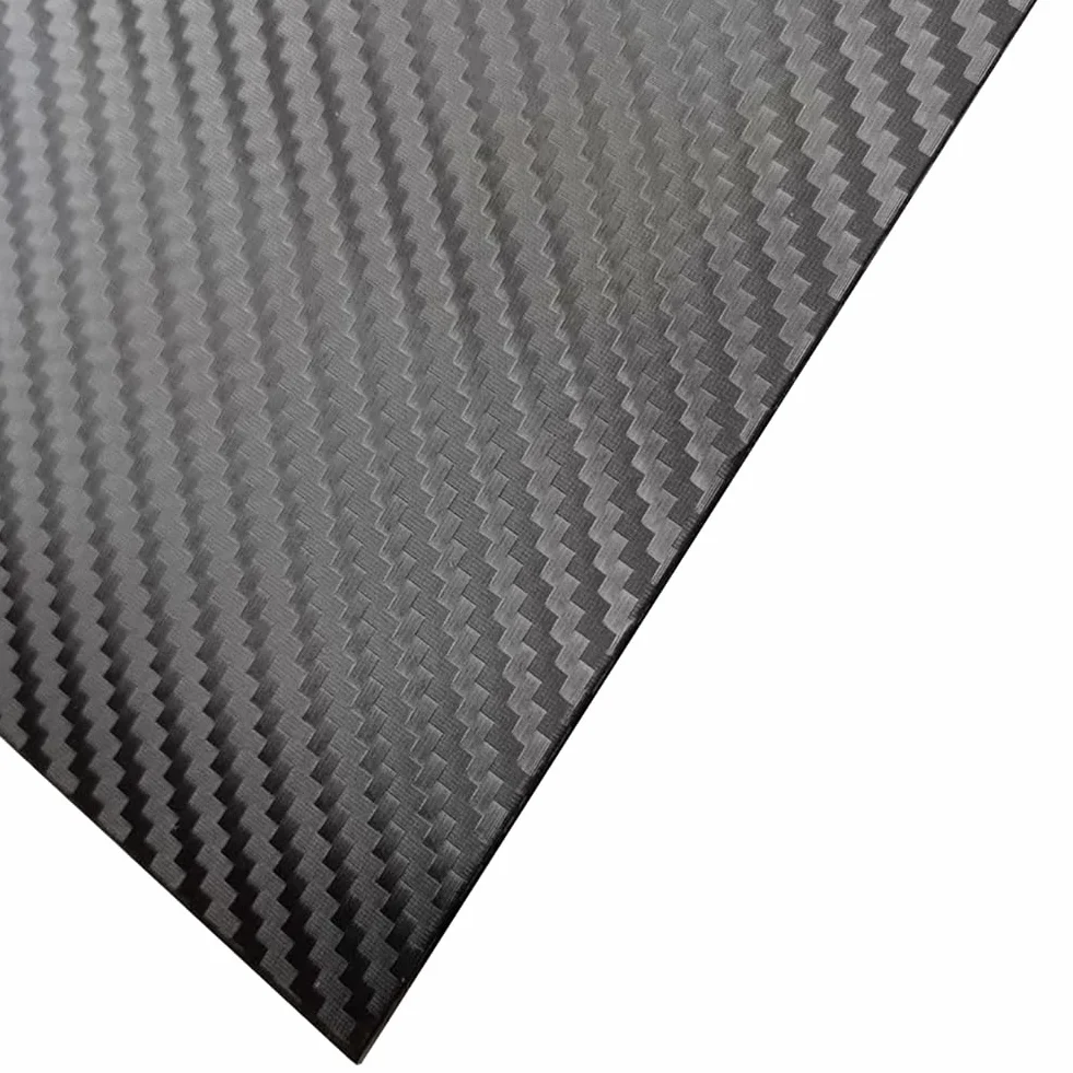 Płyta z włókna węglowego 3K, czarna, 300mm x 600mm, grubość 0,5-5mm