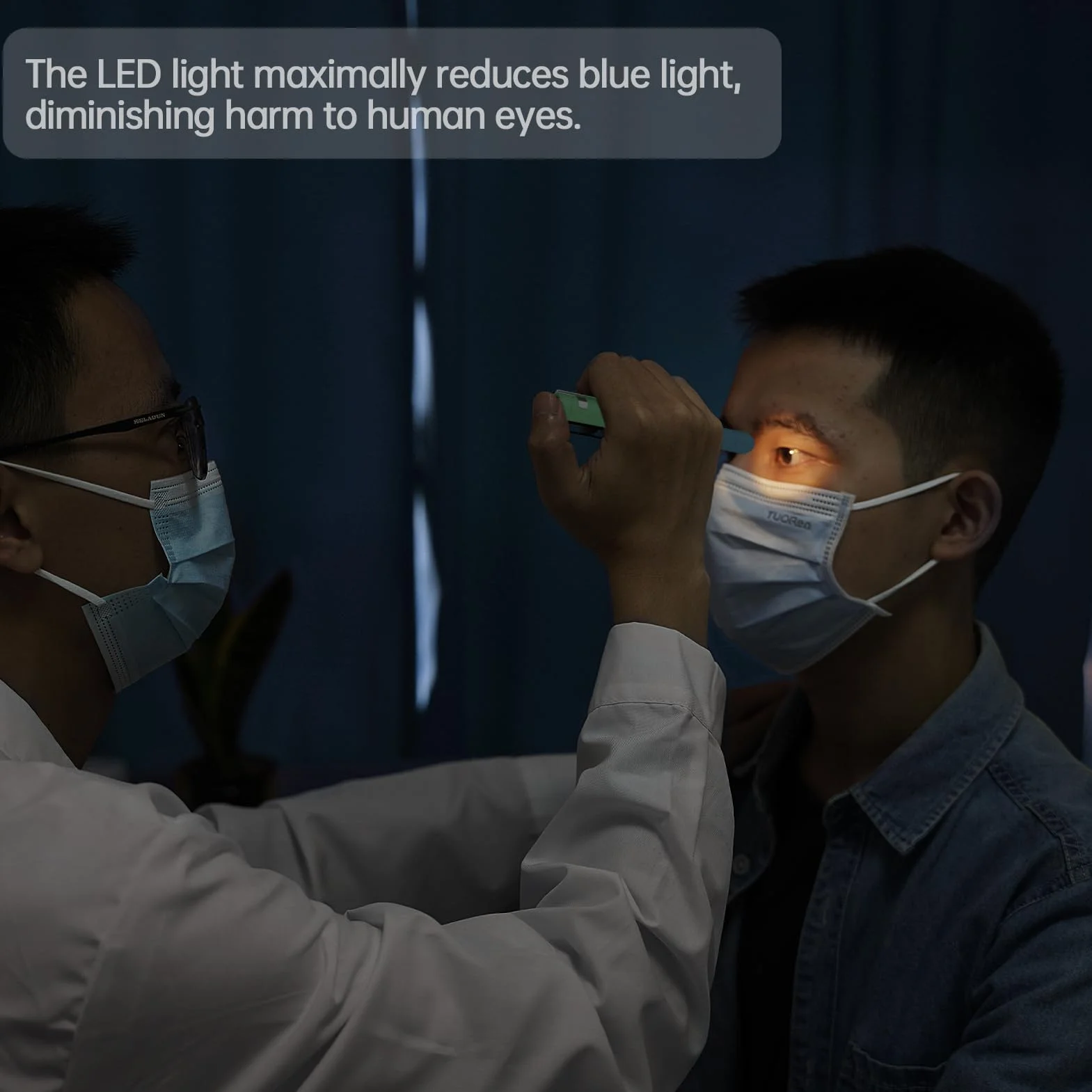 RISEMART Lampa źrenicy, lampa diagnostyczna z miernikiem źrenic i linijką, ciepła/zimna biel, ładowana przez USB LED lampa długopisowa dla pielęgniarek, możliwość ponownego ładowania (gradient