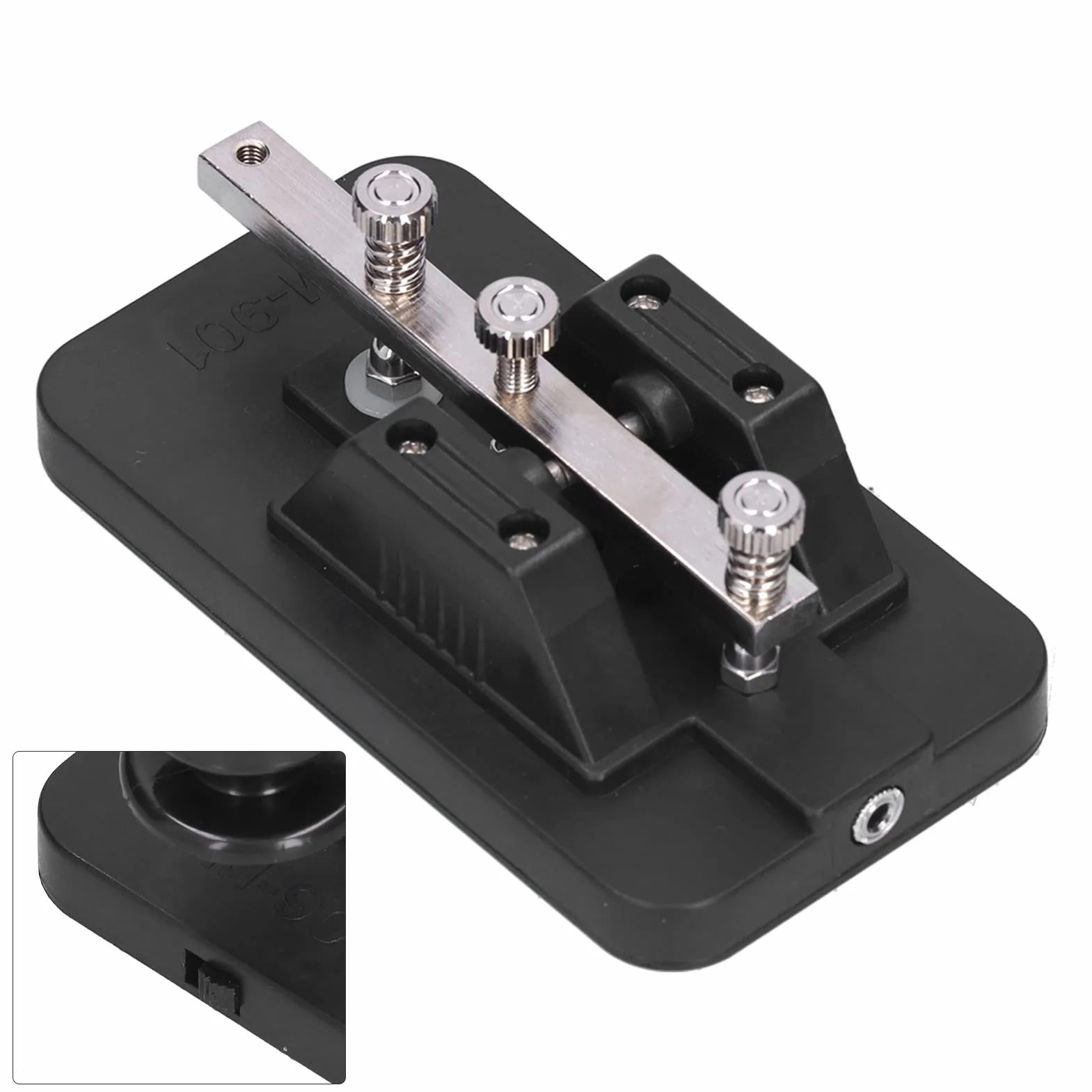 Morse Key, Morse Tapper Manual CW Practice Tool, Morse CW Telegraph Straight Key, z brzęczykiem dla początkujących,