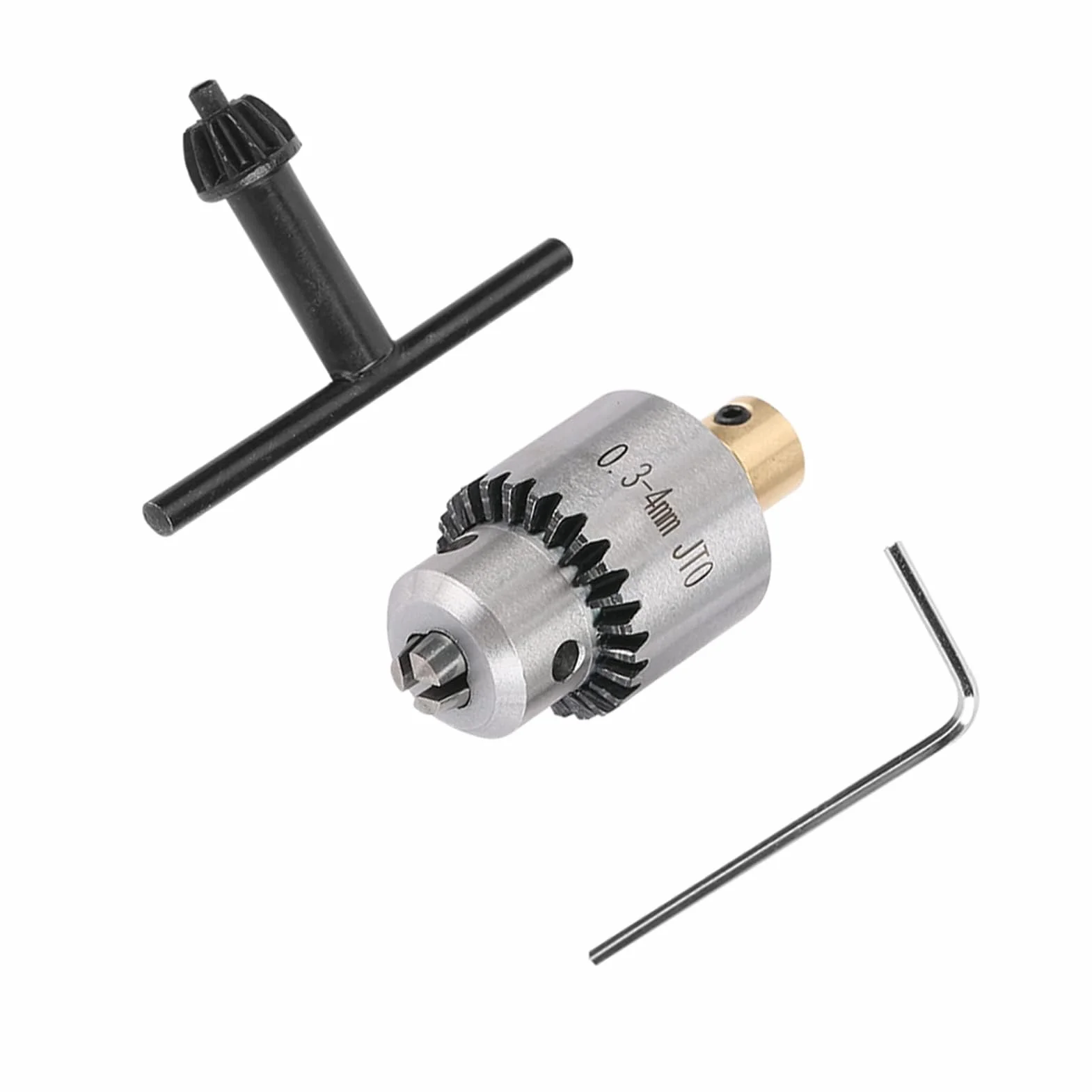 Uchwyt Wiertarski JTO Mini Uchwyt Wiertarski Stożkowy z Kluczem do Tokarek Wiertarka Elektryczna i Prasy Wiertarskie 0.3-4mm