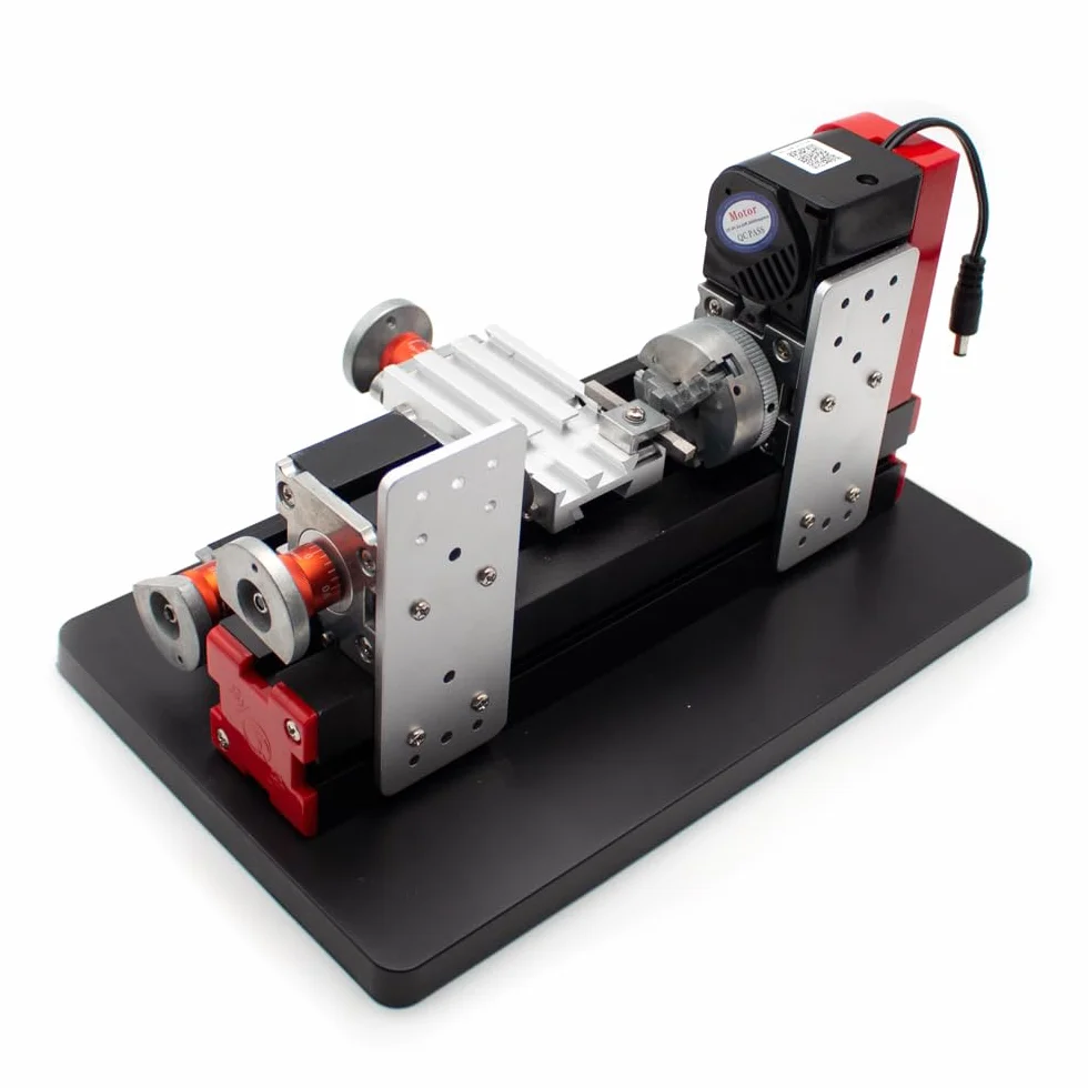 Diy Mini Tokarka Miniaturowa Metalowa Wielofunkcyjna Maszyna Tokarka 20000 Obr./Min do Nauczania W Szkole Laboratorium Diy