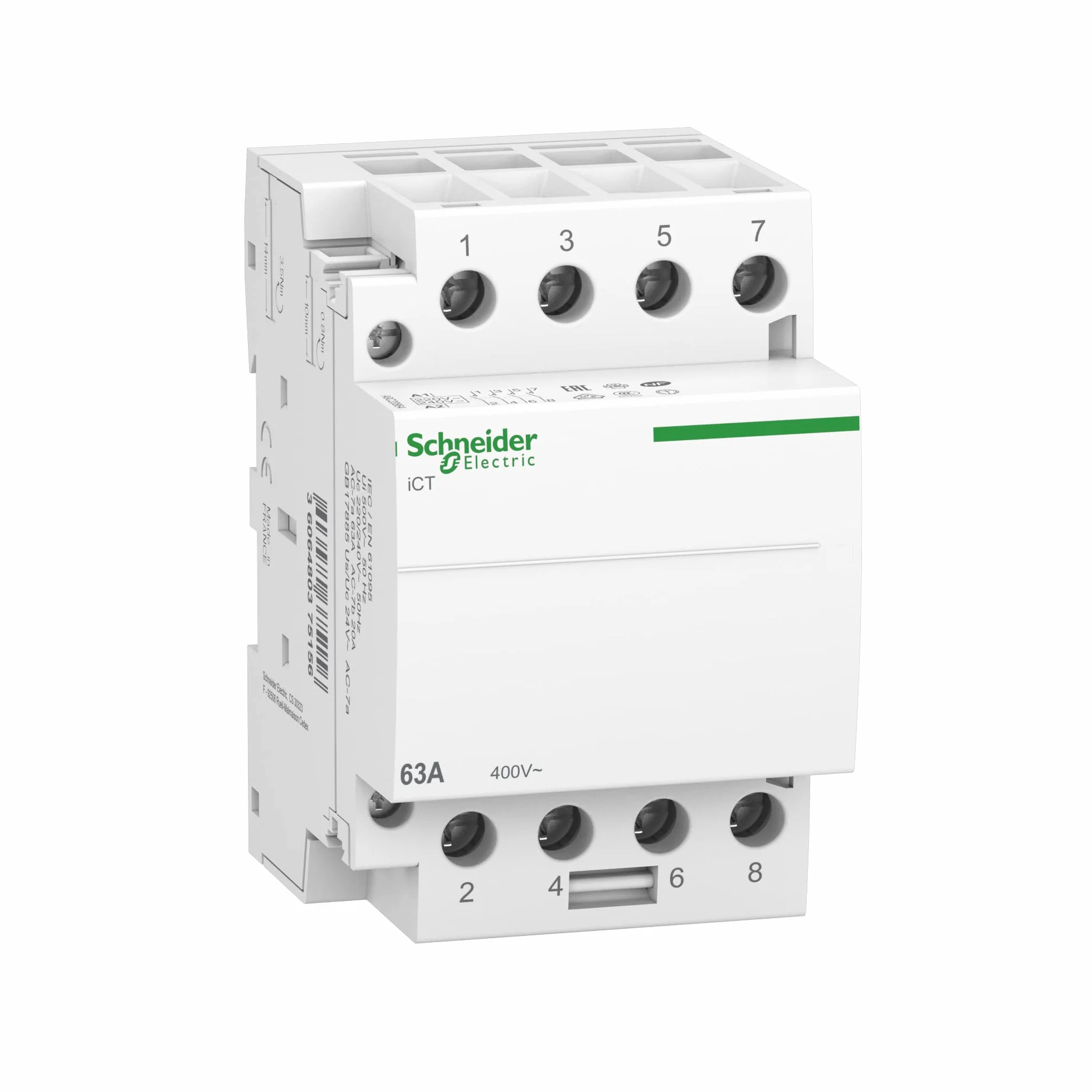 Schneider Electric listwa instalacyjna Acti9 A9 C20864 63 A 4 NO 220-240 V 50 Hz biała