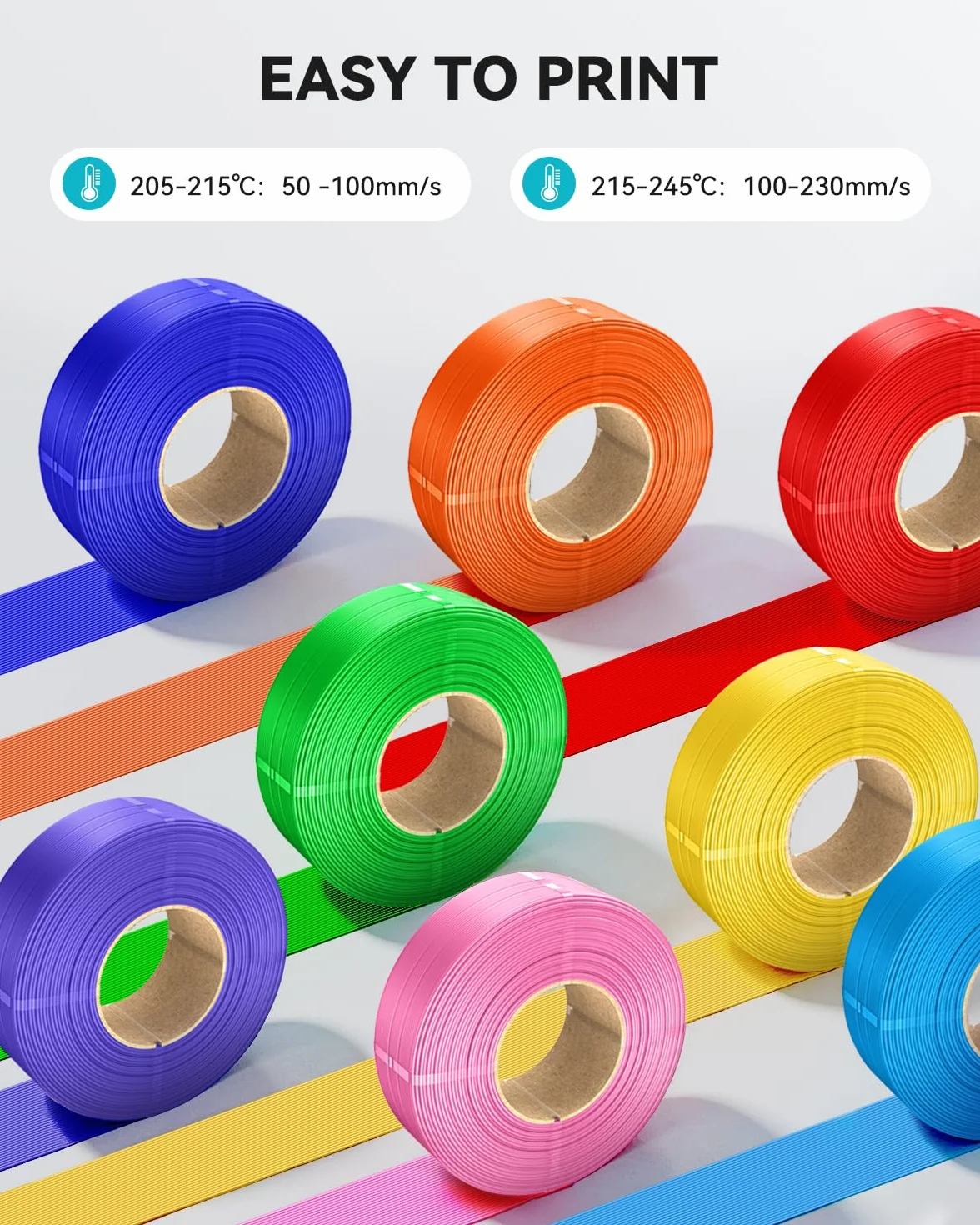 SUNLU PLA matowy filament 1,75 mm 4 kg biały do drukarki 3D kompatybilny z Bambu Lab 4 rolki 1 kg