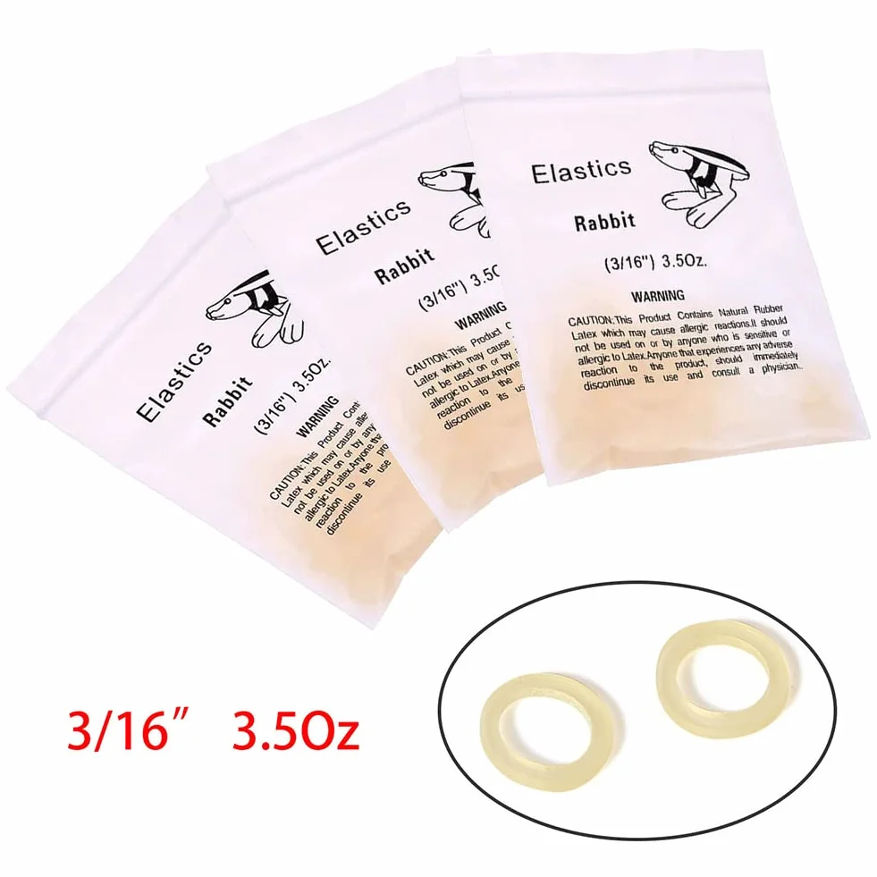 Ortodontyczne gumki gumowe 3/16 przezroczyste elastyczne taśmy 300 sztuk Orthodontics Rubber Band Tool