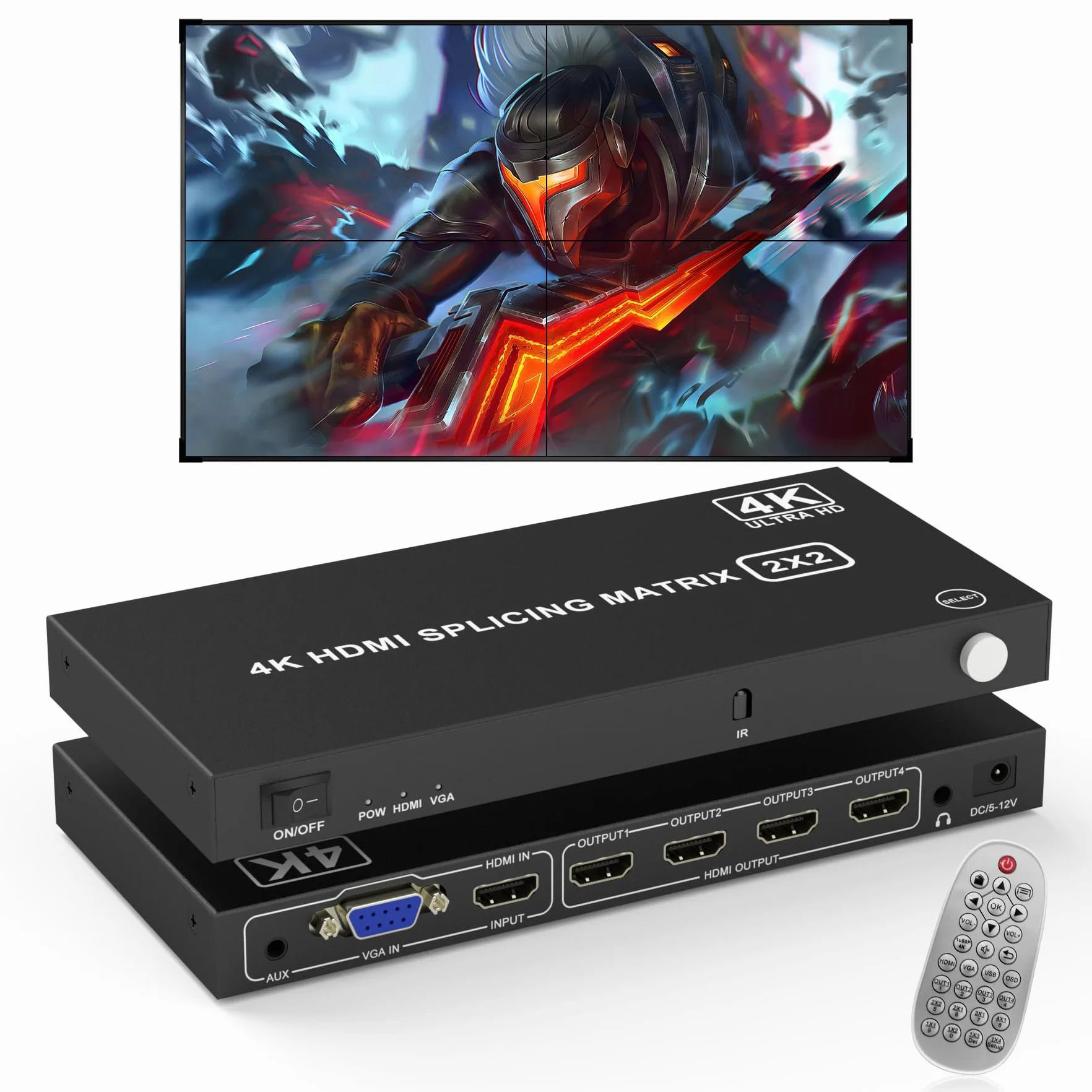 HDMI Video Wall Controller 2x2