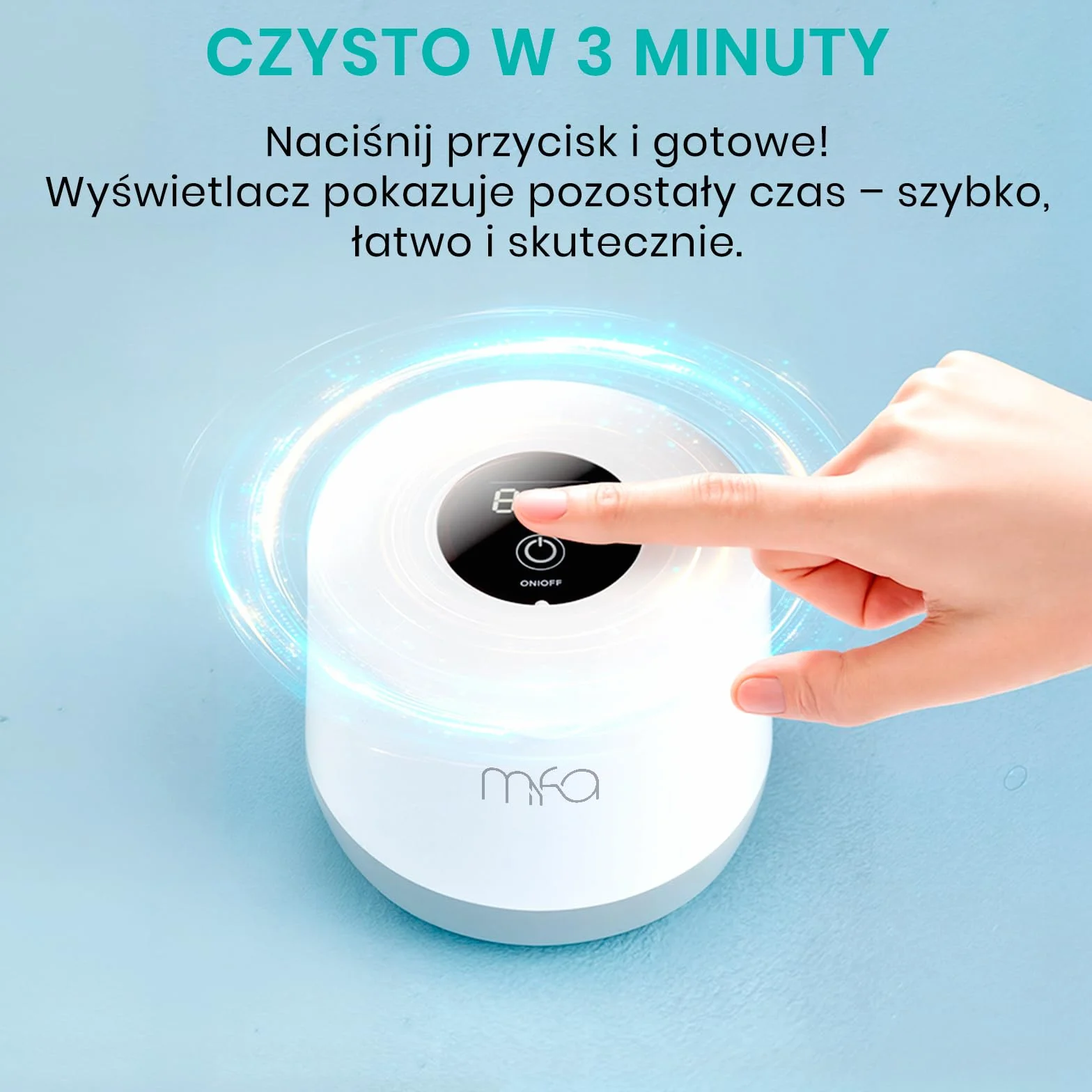 Ultradźwiękowy czyścik do protez zębowych, aparatów ortodontycznych, szyn, retainerów, alignerów | Ultrasonic Dental Cleaner