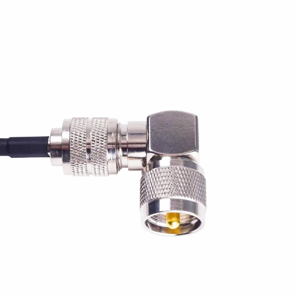 DollaTek 2 x PL259 złącze koncentryczne UHF żeńskie SO239 adapter anteny kątowej L M