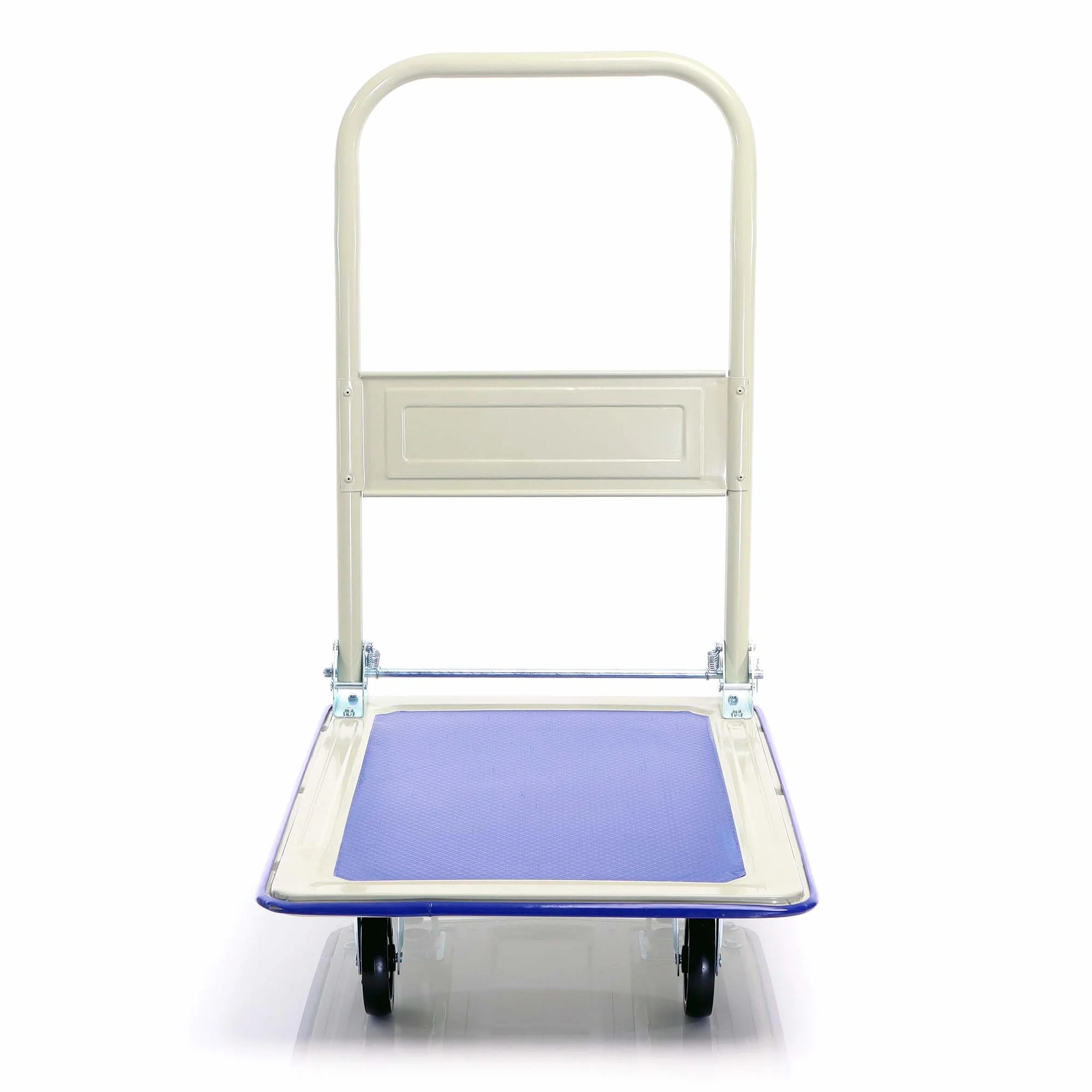 Wózek platformowy Wiltec do 150 kg 720x475x840 mm, składany wózek transportowy z uchwytem pałąkowym i powierzchnią ładunkową pokrytą gumą, pomoc w transporcie