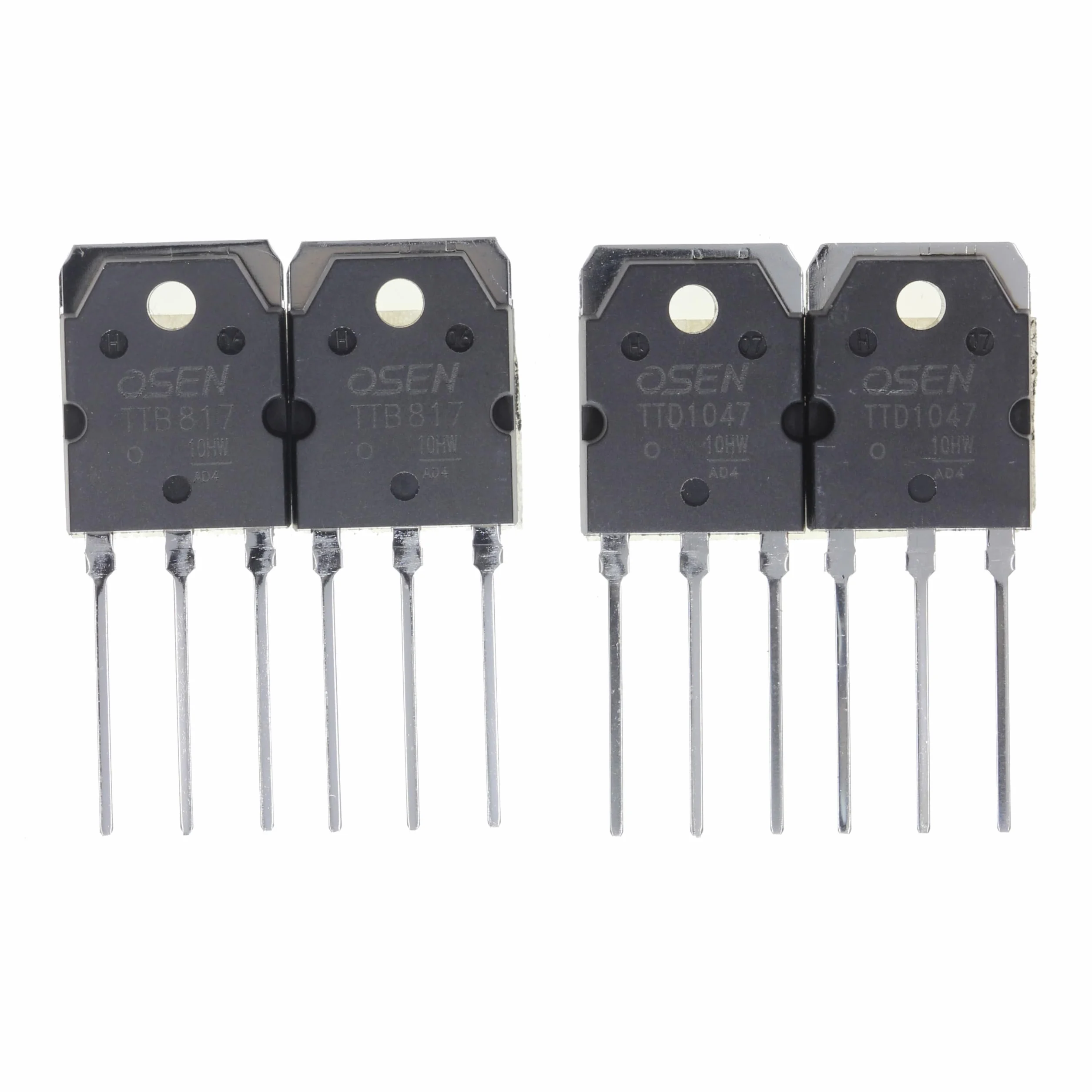 TTB817 TTD1047 NPN PNP Silicon Power Transistor TO-3PN 120V 10A 100W hFE:80-160