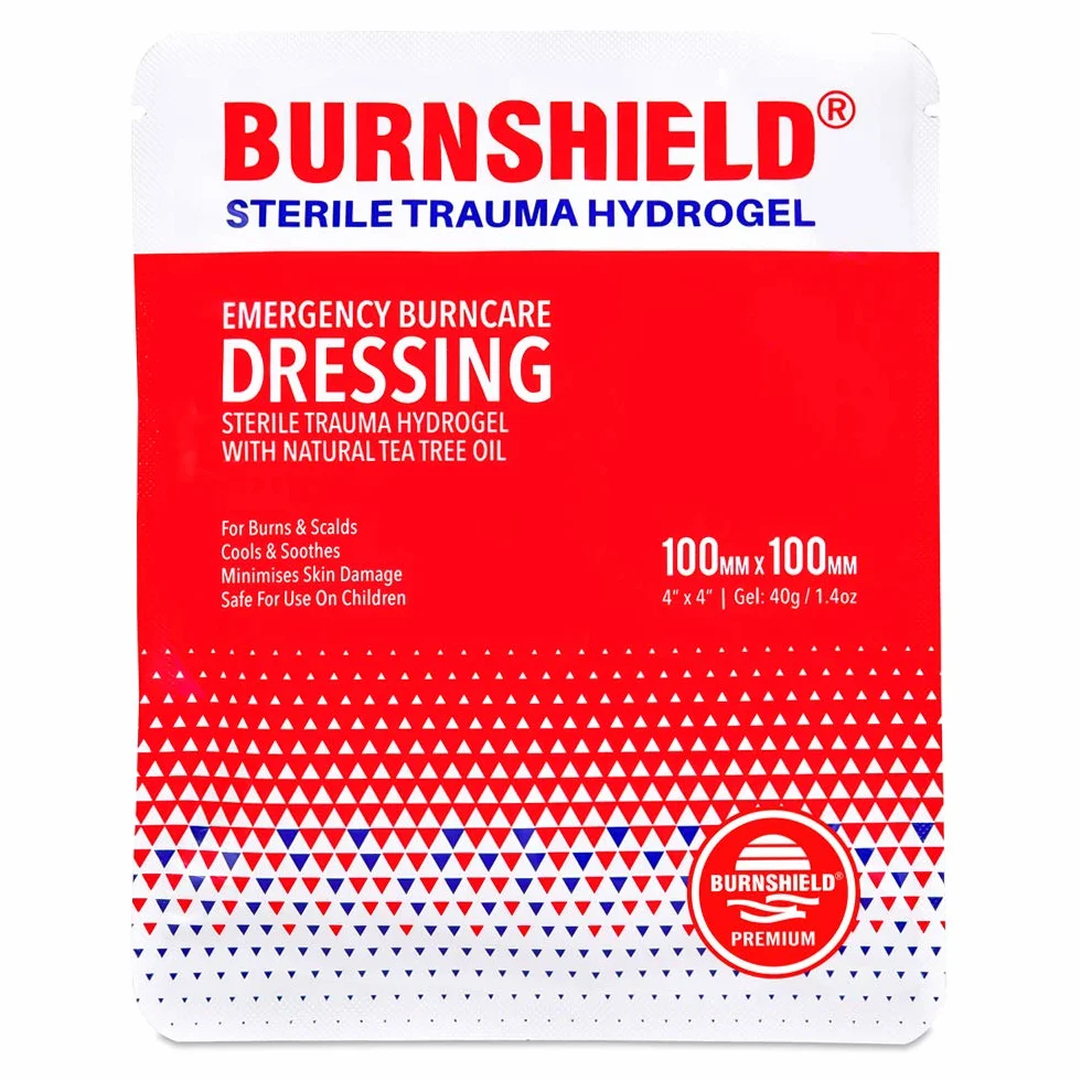Burnshield Burnshield sterylny dressing klasy premium, 4 x 4 (10 cm x 10 cm) Cools The Burn