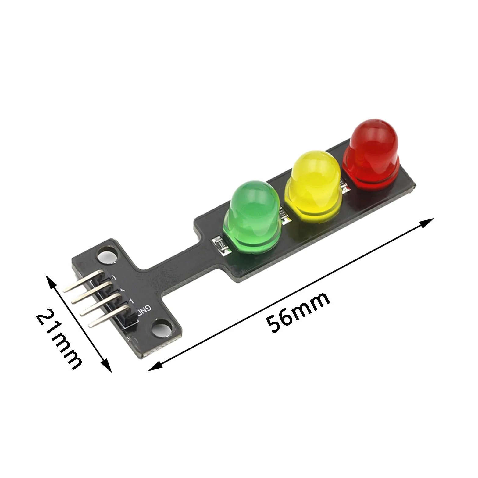 Zestaw 8 modułów LED 3,3-5V 8mm sygnalizator świetlny kompatybilny z Arduino
