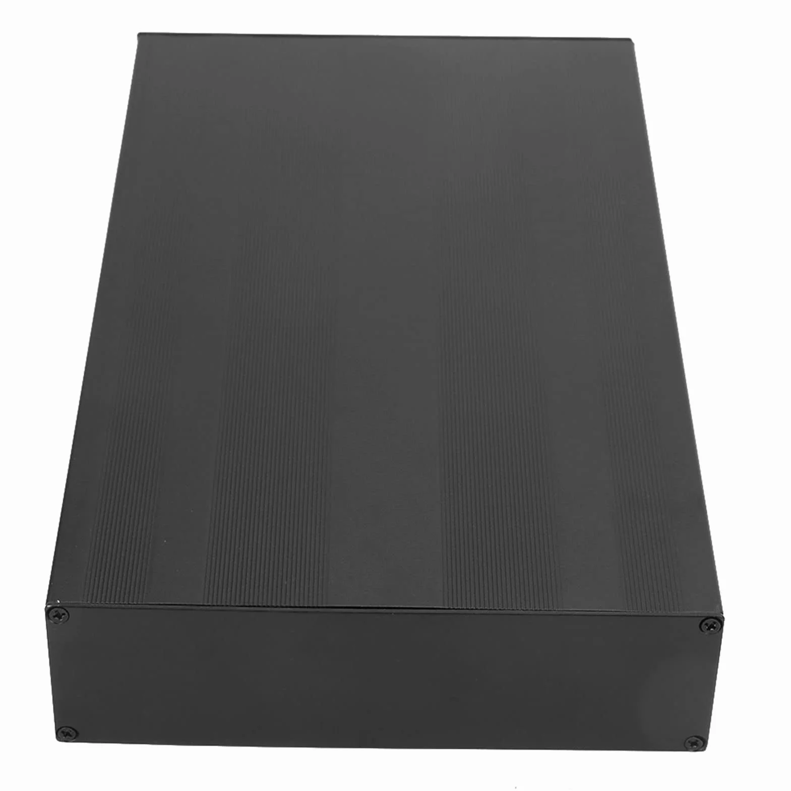 Aluminiowa Obudowa Chłodnicy Płytka Oprzyrządowania 50 X 178 X 300 mm Czarny Matowy z Zestawem Śrub