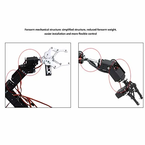 Zestaw Ramienia Robota ramię Robota 6Dof ramię Robota Mechaniczne ramię Zacisk Zestaw Pazurów Dof Manipulator Części do Robota Przemysłowego