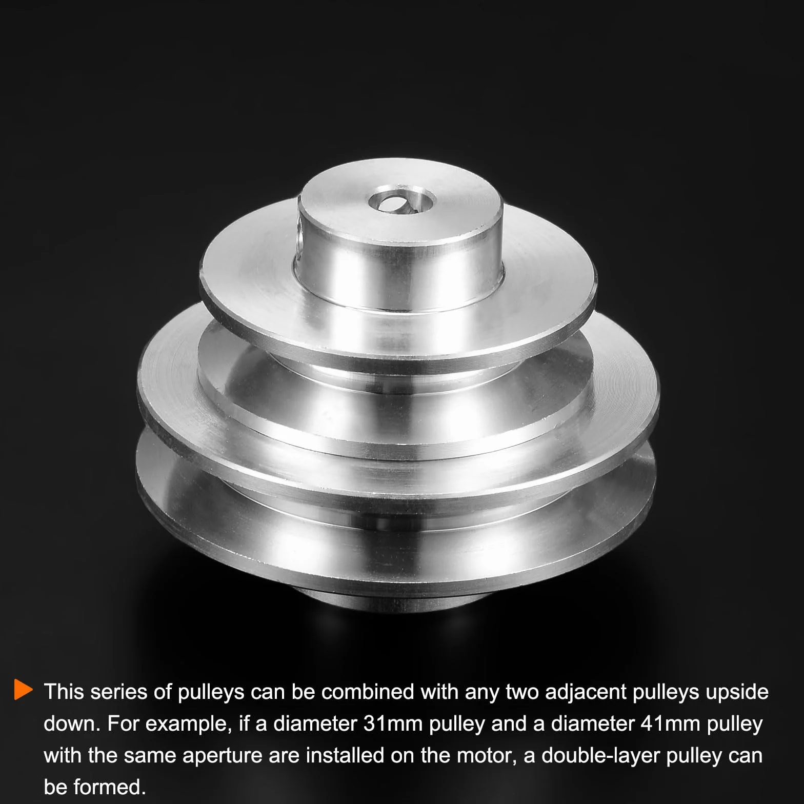 QUARKZMAN 3,17 mm koło pasowe V ID 20 mm OD stop aluminium do okrągłego paska PU 3 mm