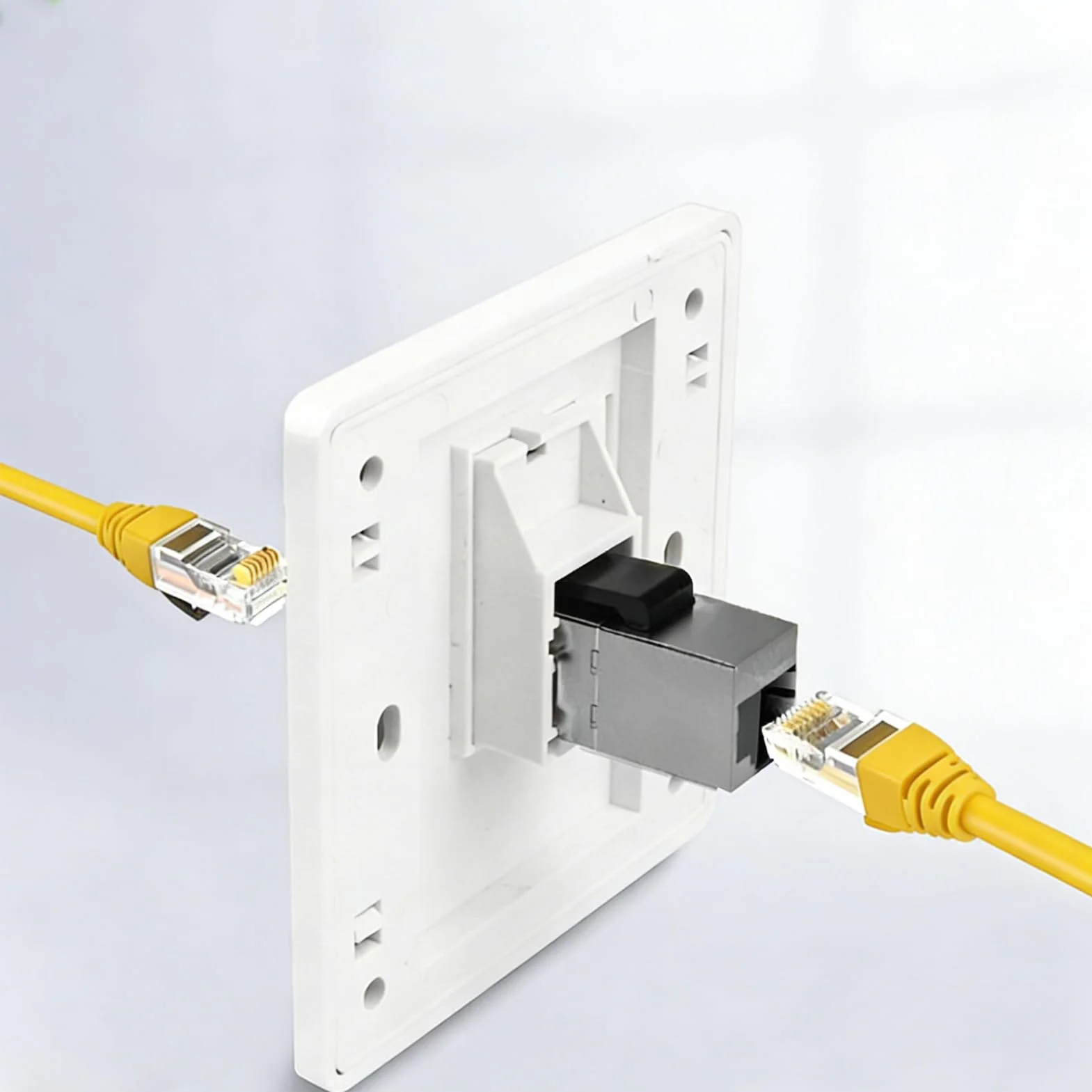 4 sztuki CAT 7 Keystone RJ45 moduł gniazdo do kabla LAN 10 Gbps sieć panel krosowy Keystone Ethernet sprzęgło sieciowe złącze do gniazda sieciowego i panelu krosowego