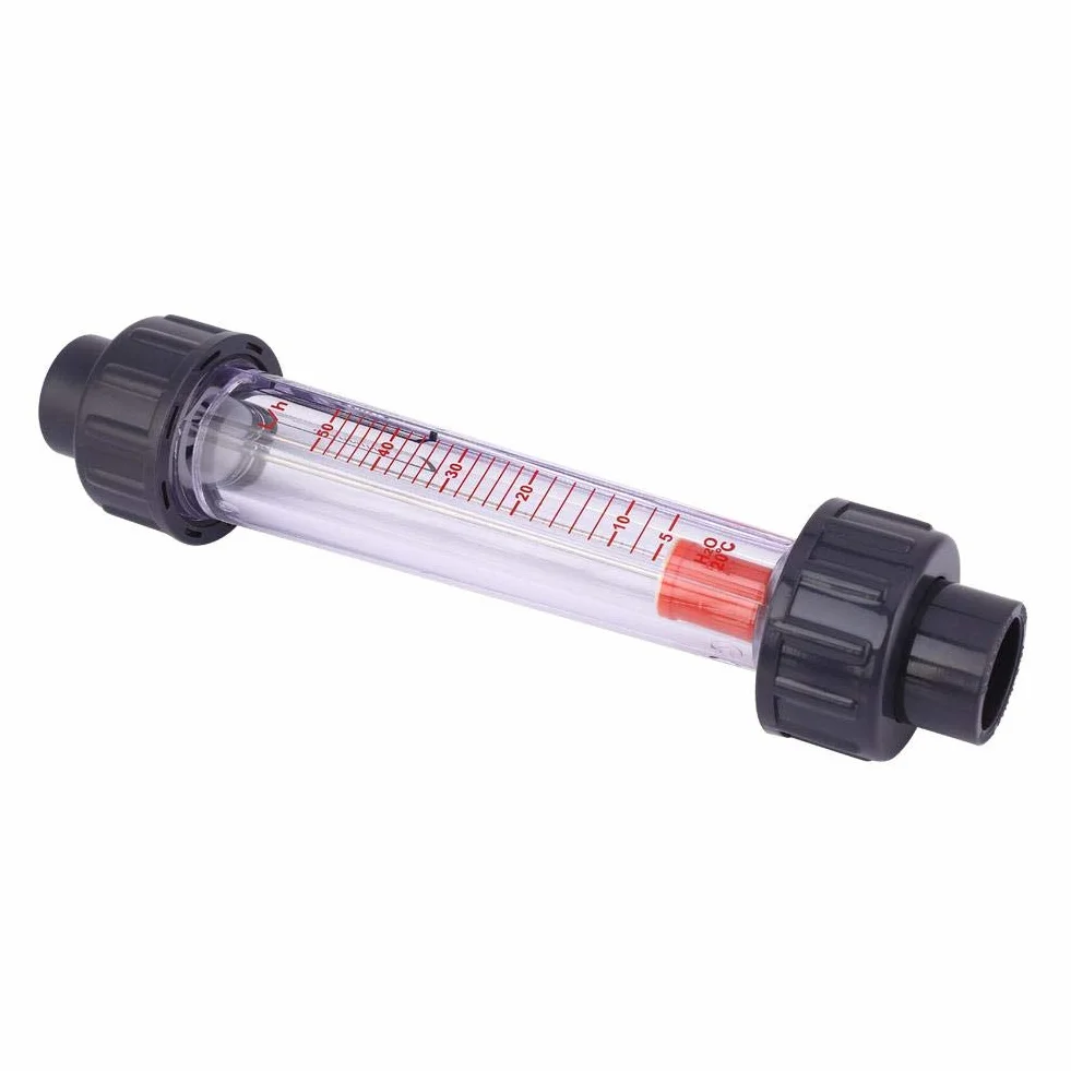 LZB-15(D) Obrotomierz przepływu wody Materiał Szkło Stal nierdzewna Plastik Przezroczysty rurociąg Przepływomierz Wskaźnik przepływu cieczy (5-50 mL/H)
