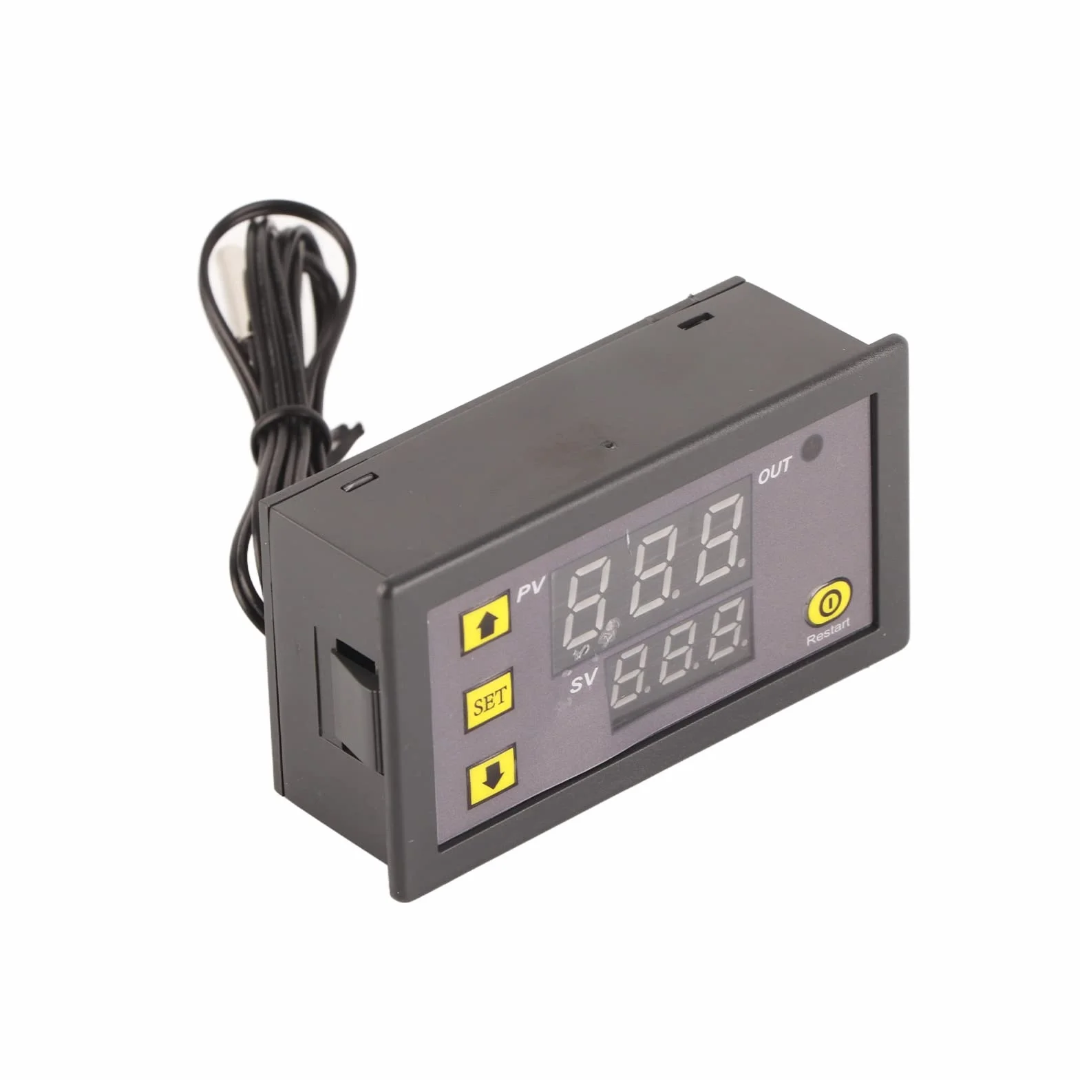 Cyfrowy Sterownik Temperatury W3230 LED Termostat, DC 12V, Czerwony i Niebieski Wyświetlacz, Tryb Ogrzewania i Chłodzenia, Regulowana Temperatura