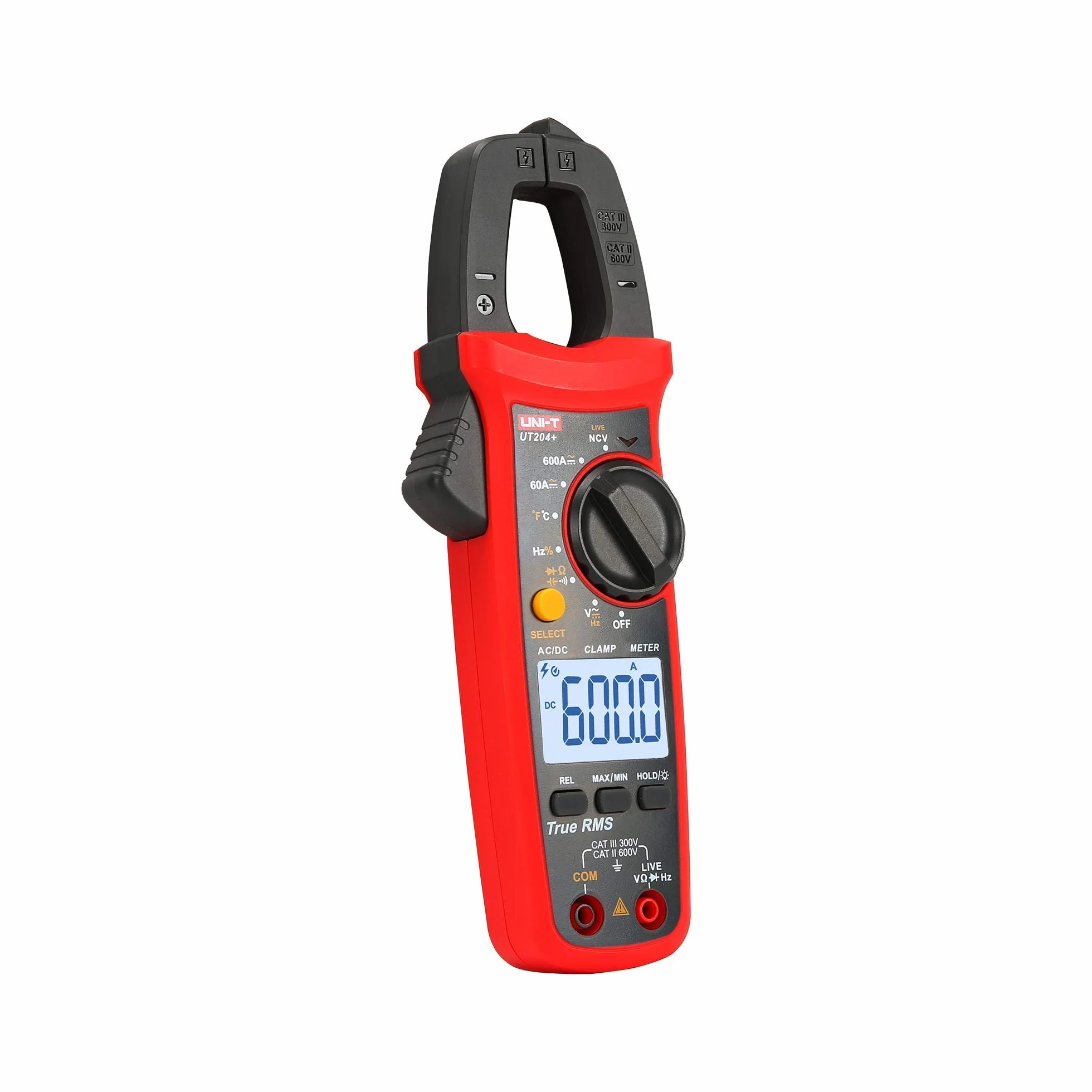 UNI-T UT204+ Cyfrowy miernik cęgowy True RMS AC/DC pomiar napięcia test ciągłości diod temperatury