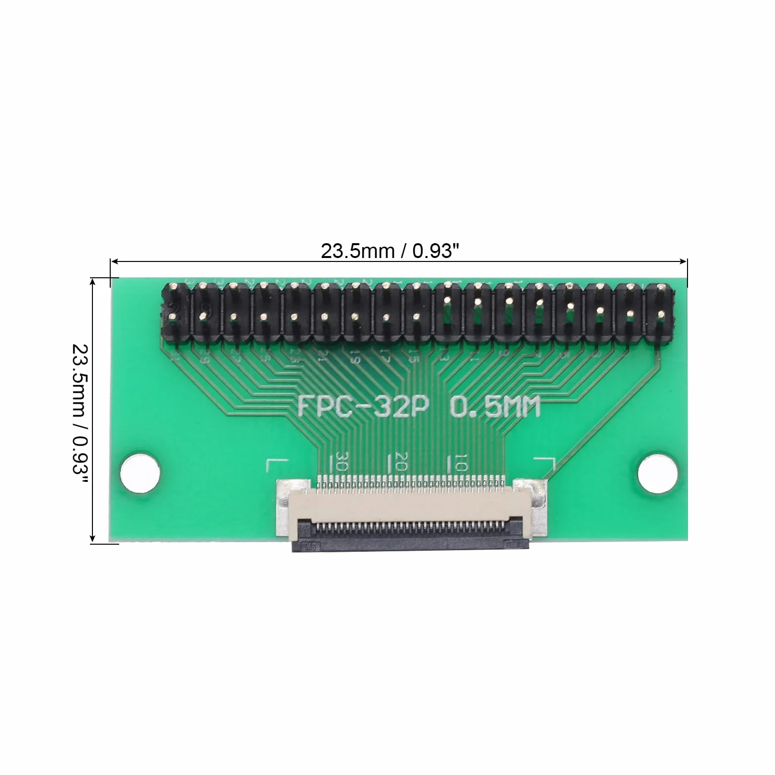 QUARKZMAN FFC FPC 32-pinowe złącze karty 0,5 mm gniazdo 2,54 mm podwójny plik męski pin pasek nagłówka adaptera, karta konwertera PCB do telewizorów Lcd/aparatów cyfrowych/komputerów