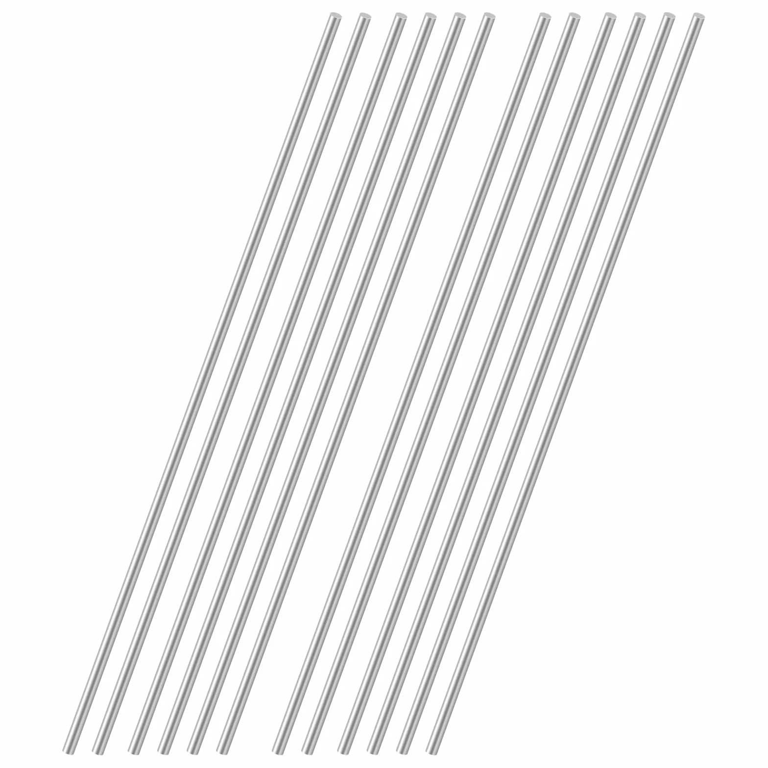 12 sztuk prętów ze stali nierdzewnej, 1,5 x 300 mm pręty okrągłe, stal nierdzewna, pręt okrągły dla majsterkowiczów (Ø: 1,5 mm, długość: 300 mm)