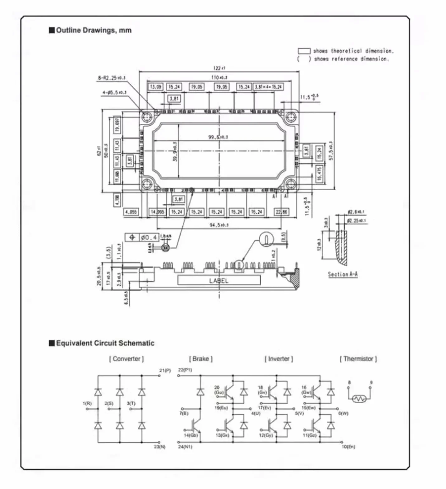 Moduł zasilania 7MBR35VB120-50 35A 1200V