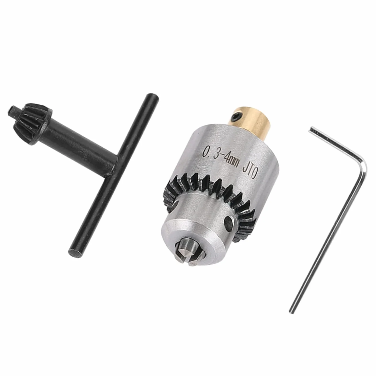 Uchwyt Wiertarski JTO Mini Uchwyt Wiertarski Stożkowy z Kluczem do Tokarek Wiertarka Elektryczna i Prasy Wiertarskie 0.3-4mm