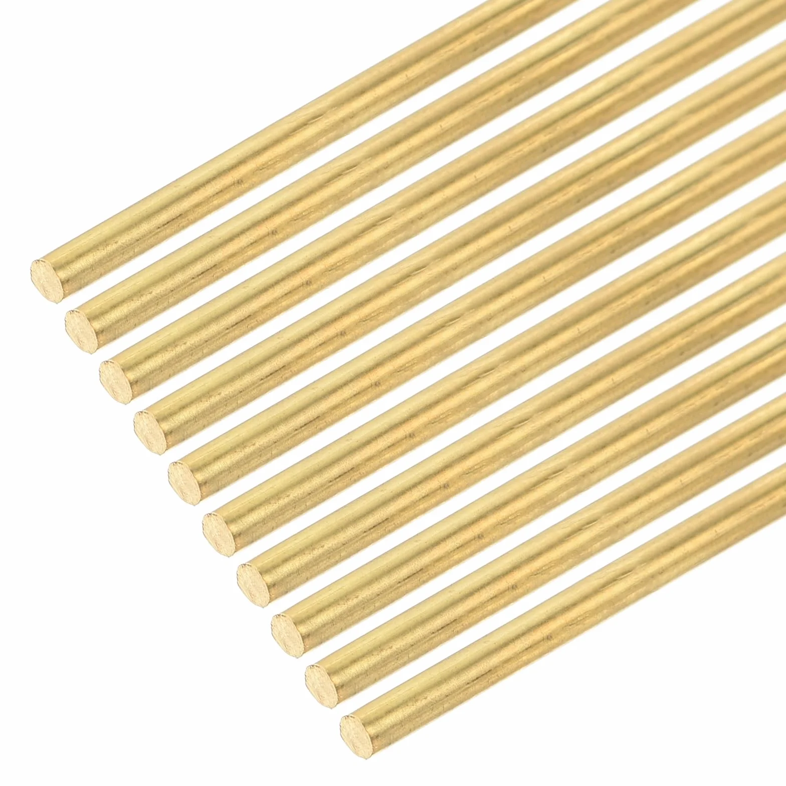 DMiotech 20 szt. 2 mm x 100 mm mosiężne pręty okrągłe pręty do lutowania dla majsterkowiczów mosiężny pręt tokarski model wału samolotu statek samochodowy