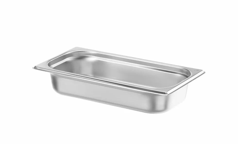 HENDI Pojemnik GN1/3, odpowiedni do piecach konwekcyjnych, lodówkach, bemarach i podgrzewaczach, odporny na temperaturę od -40° do 250°C, 2,5L, 325x176x(H)65mm, stal nierdzewna