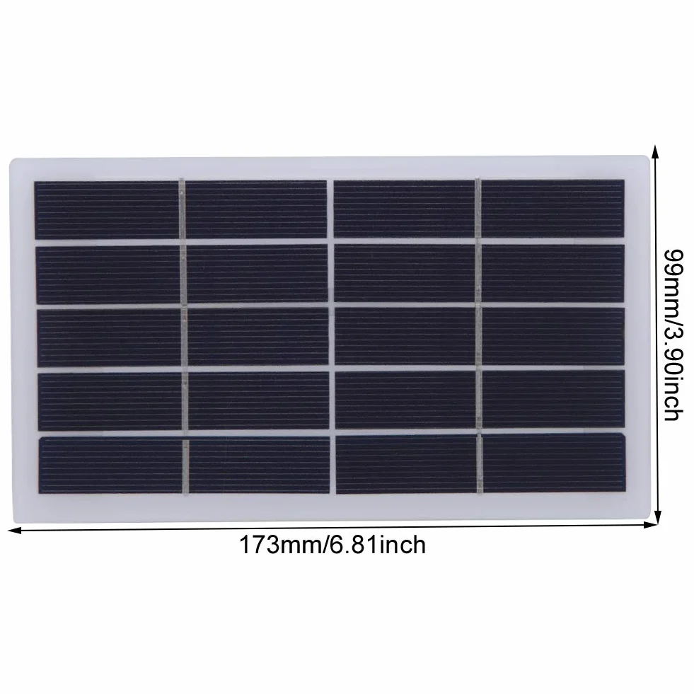 Panel Słoneczny 2W 5V Krzem Polikrystaliczny DIY 173x99mm Przenośna Ładowarka
