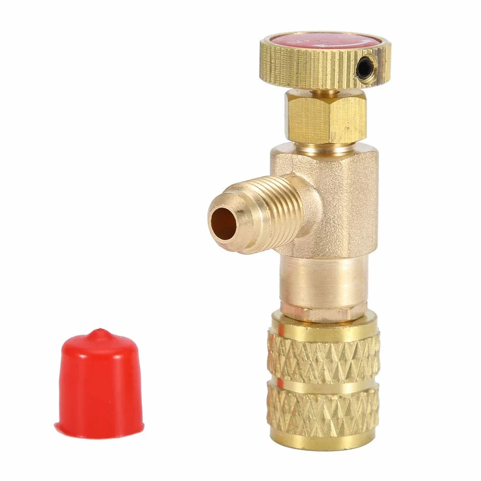 Jeffergarden zawór bezpieczeństwa R410A R22 1/4" adapter klimatyzacja czynnik chłodniczy