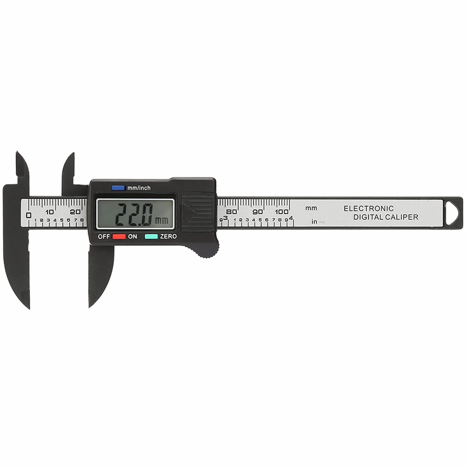 Praktyczna 100 Mm Plastikowa Elektroniczna Suwmiarka Cyfrowa z Dużym Ekranem LCD
