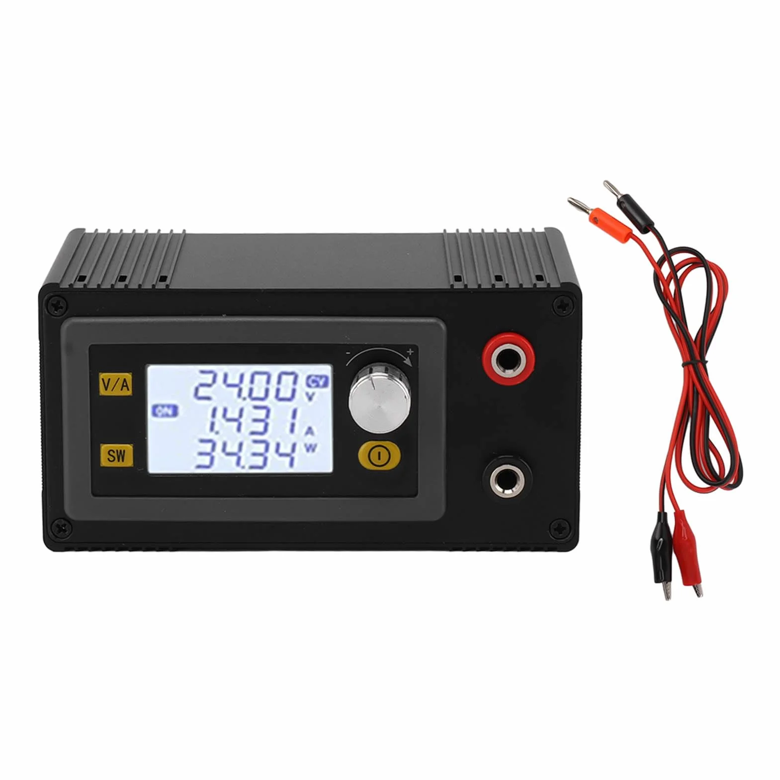 Przetwornik DC Boost, zmienny regulator napięcia 6 V-36 V do 0,6 V-36 V 5 A 80 W Moduł zasilania Step Up Down Transformator z wyświetlaczem LCD, regulowana regulacja napięcia