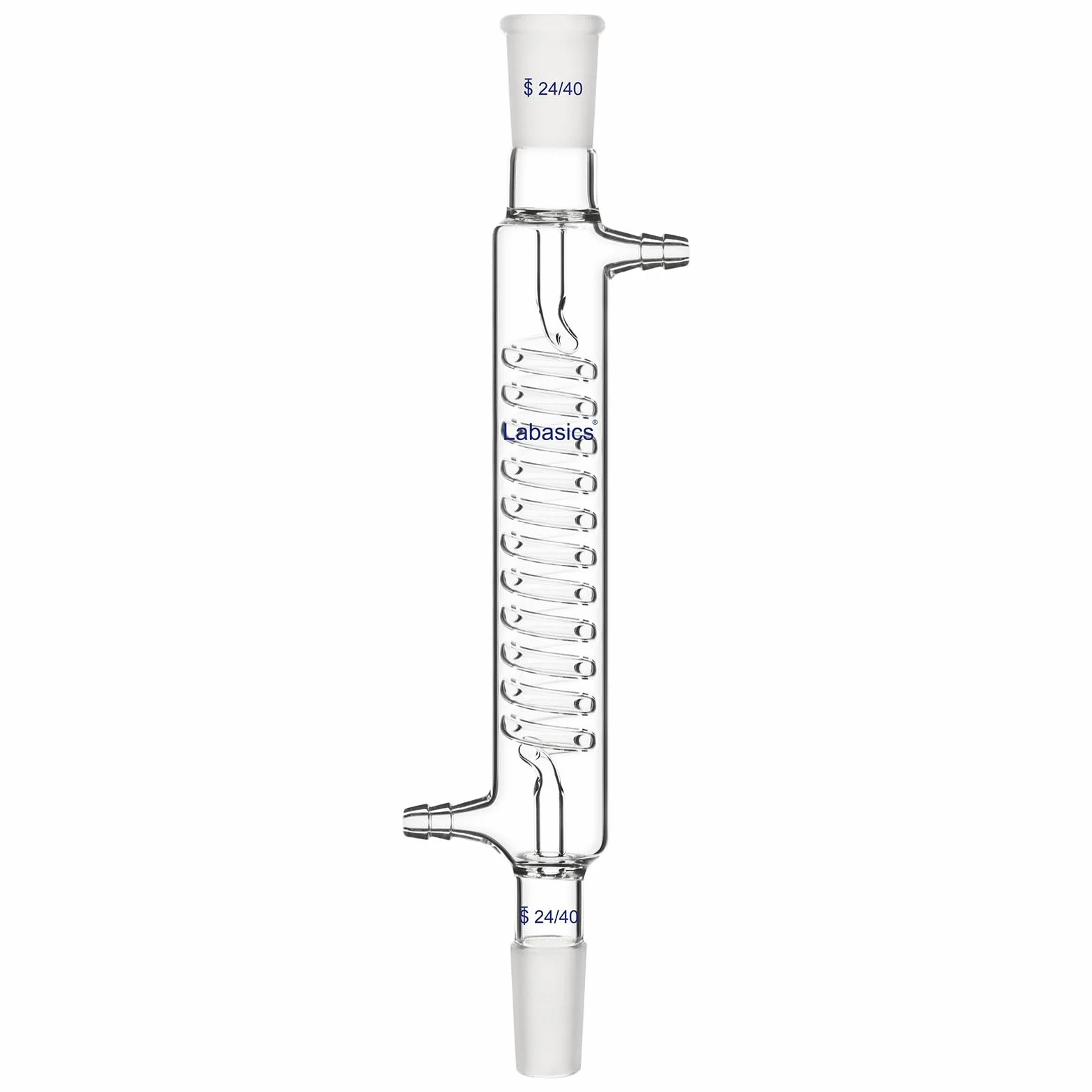 Labasics skraplacz Graham ze szkła borokrzemowego ze złączem 24/40 mm długość kurtki laboratoryjnej szklany kondensator