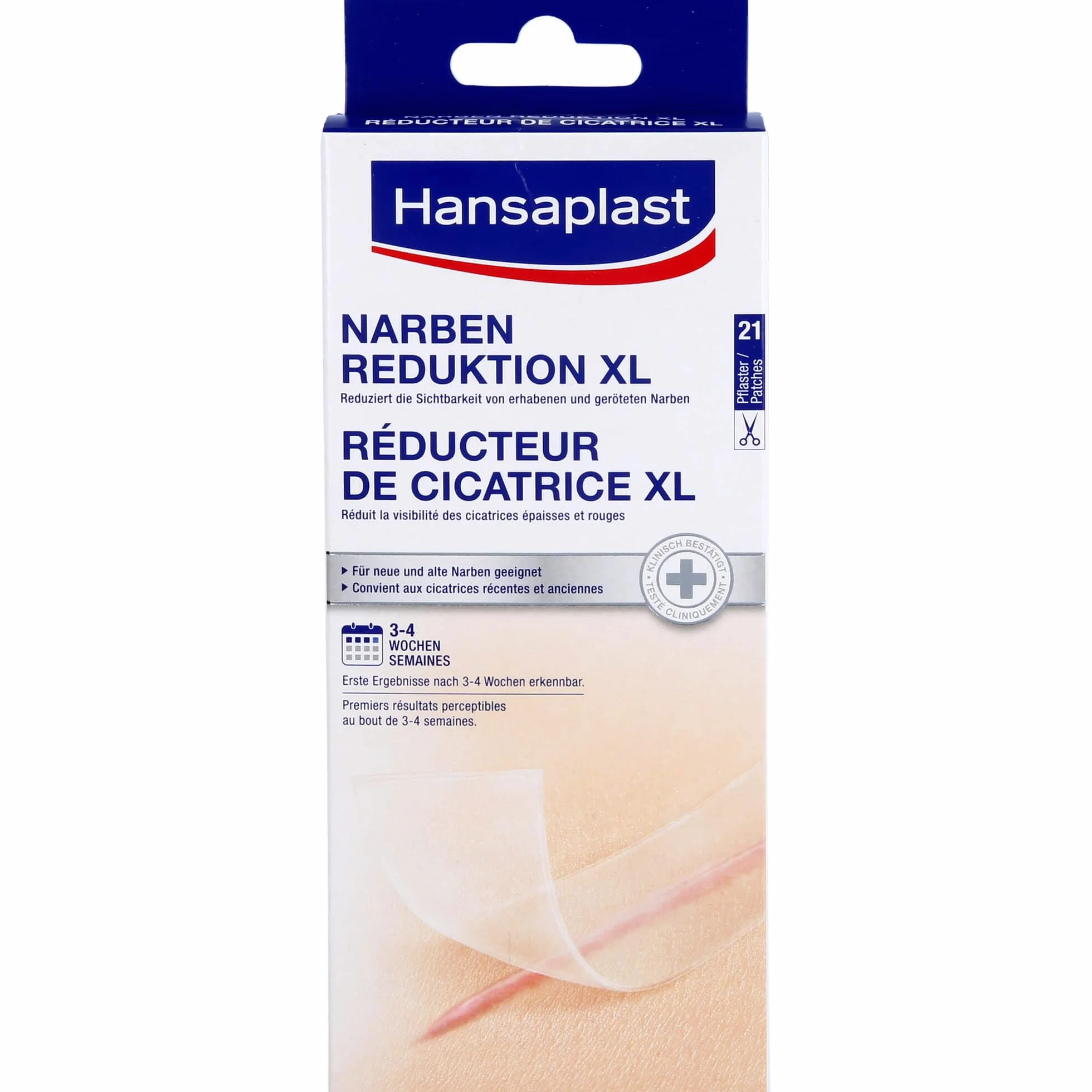 Hansaplast Plaster na blizny 21 sztuk 3 cm x 14,6 cm