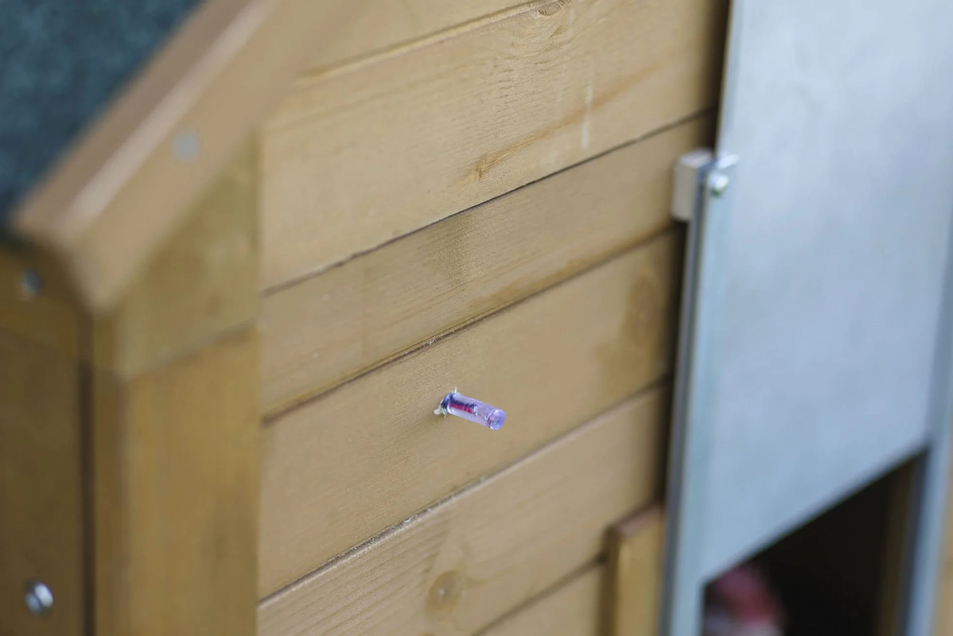 Kerbl Hobbyfarming Automatyczna kontrola drzwi dla kurczaków, sterowanie klapą dla kurczaków, plastik, z czujnikiem światła, 3-letnia gwarancja