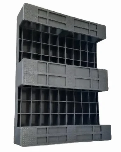PALETA PLASTIKOWA 80x60 | PEŁNA ANTYPOŚLIZG (Pełna, PE z recyklingu.)