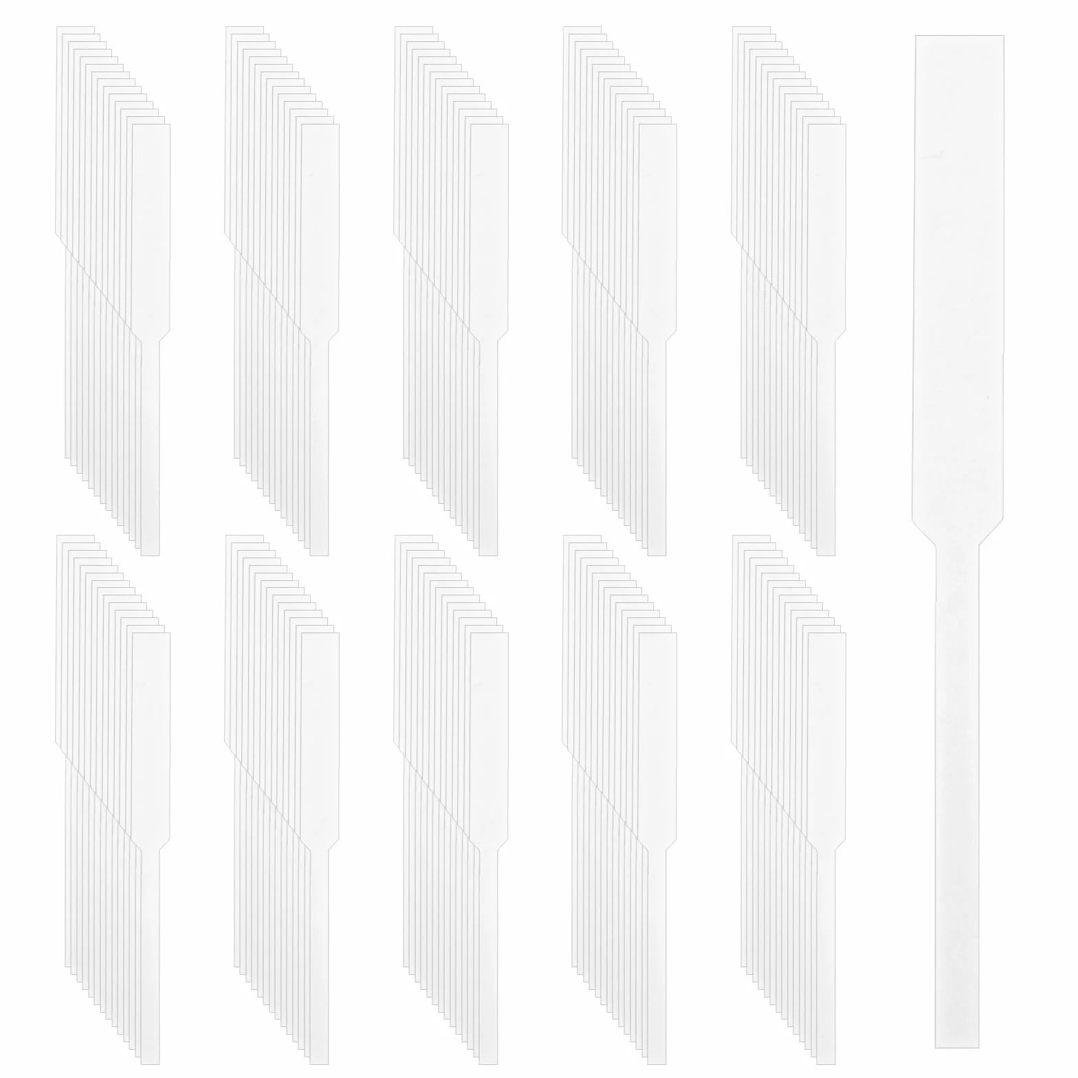 Larrel 500 sztuk pasków testowych do perfum 13 x 1,2 cm jednorazowe papierowe
