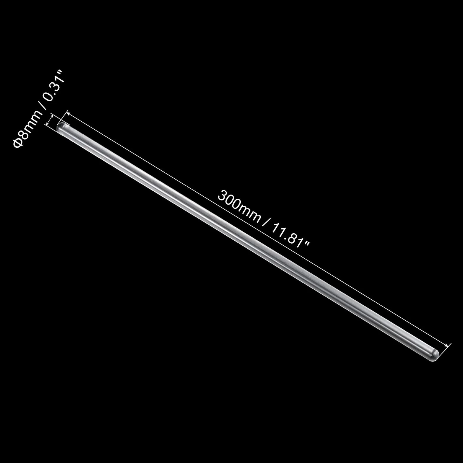 Pręt ze szkła borokrzemowego 3.3 31,8" 8 mm mieszadło 4 sztuki