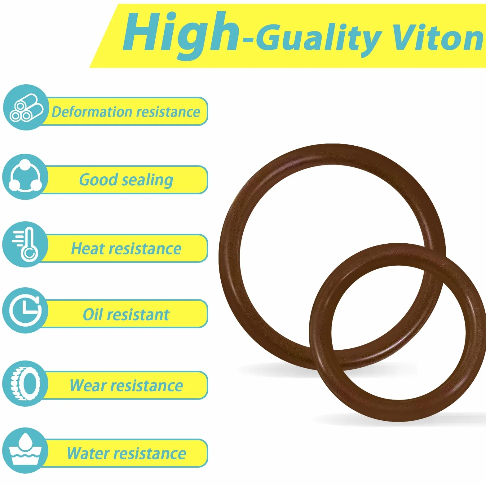XBVV 386 sztuk 30 rozmiarów metrycznych Viton O-ring zestaw do różnych chemikaliów, cylindrów, hydraulicznych, samochodowych i sanitarnych, do naprawy pralki o-ring