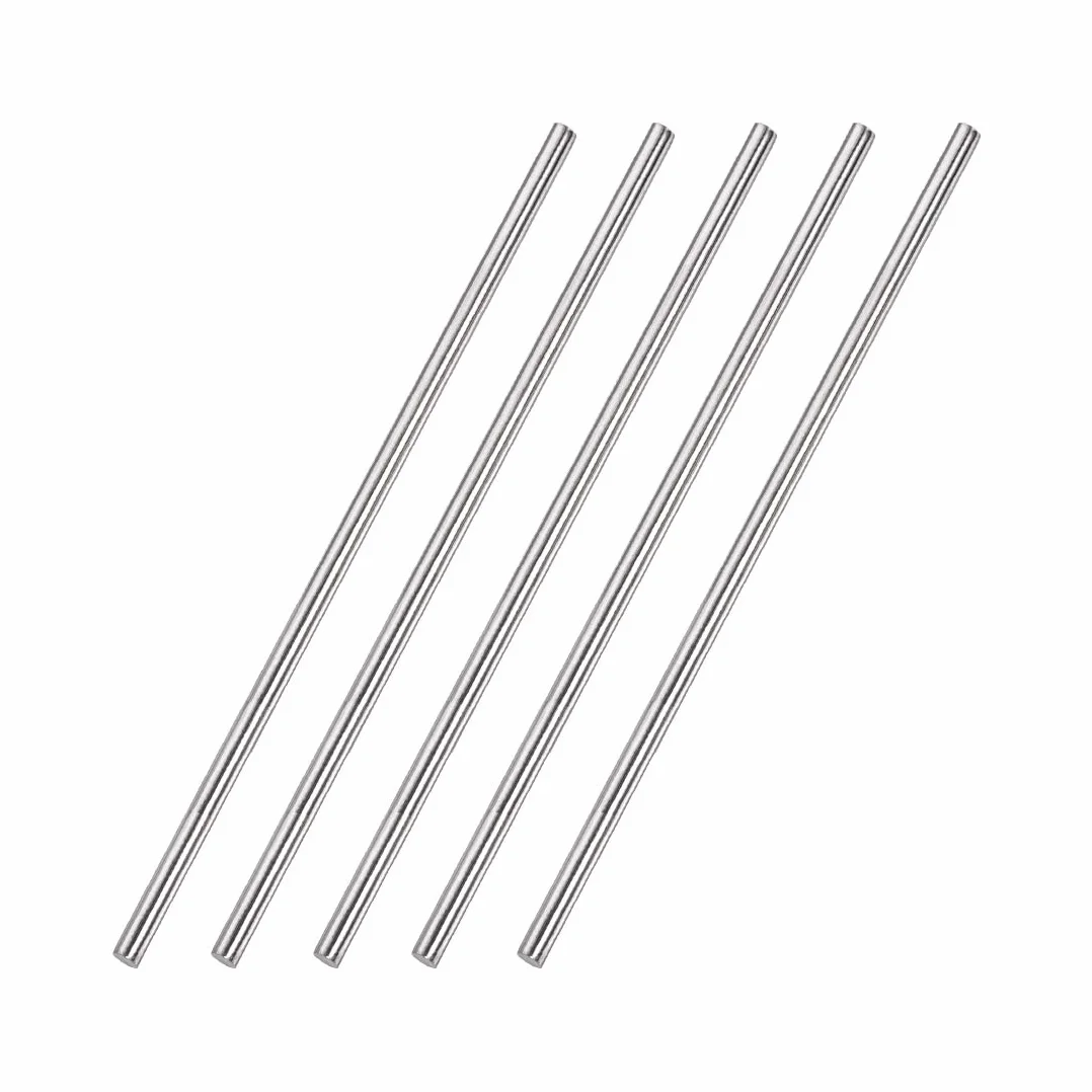 sourcing map 5 szt. 4 mm x 200 mm 304 stal szlachetna pręt okrągły