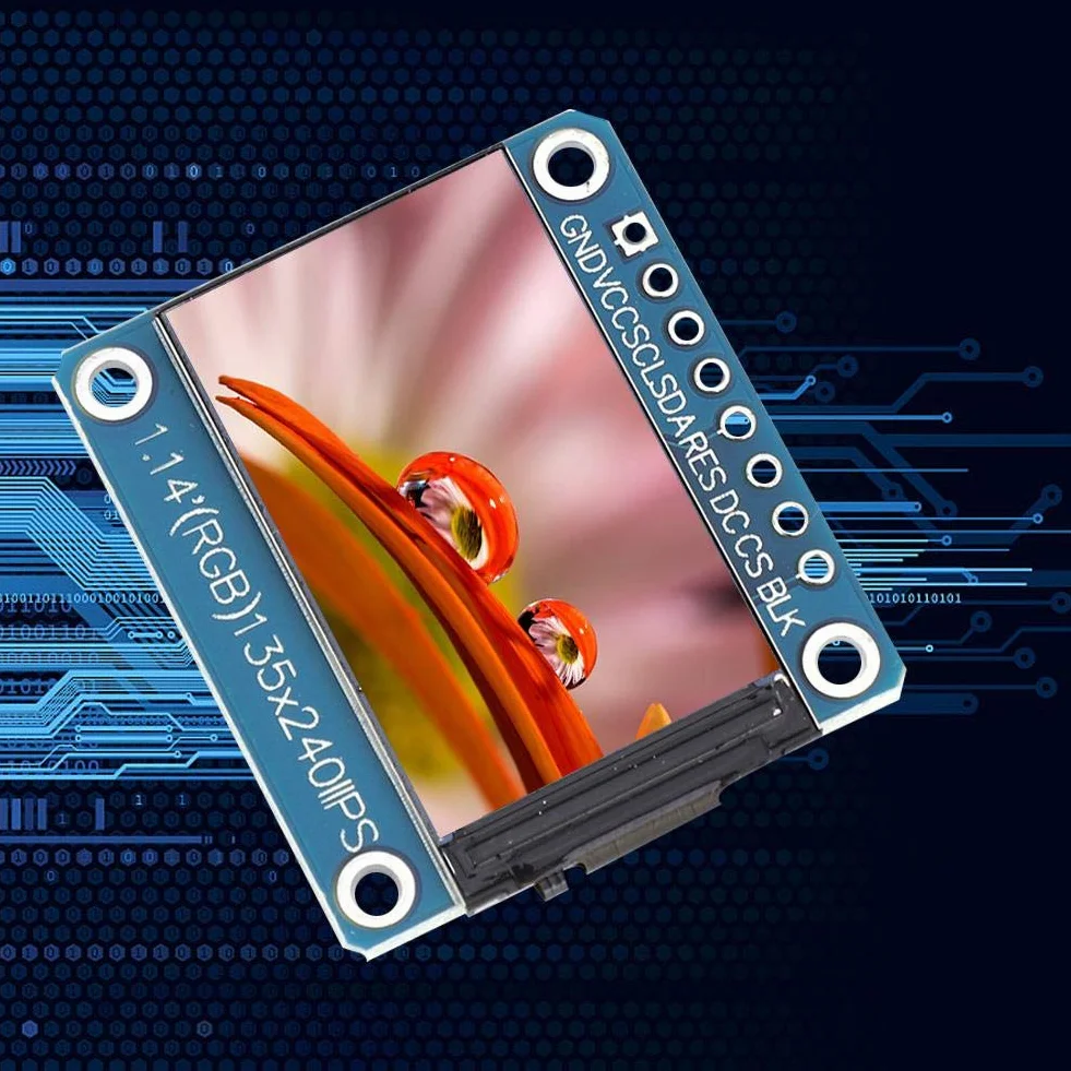 ST7789 1.14 Cal moduł ekranu TFT IPS LCD 135x240 3.3V 8Pin