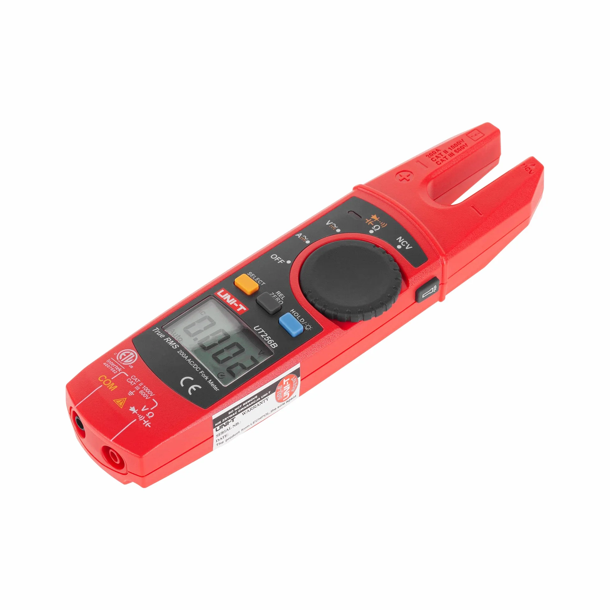 Uni-T Miernik Cęgowy UT256B/MIE0190 200A True RMS Ekran LCD
