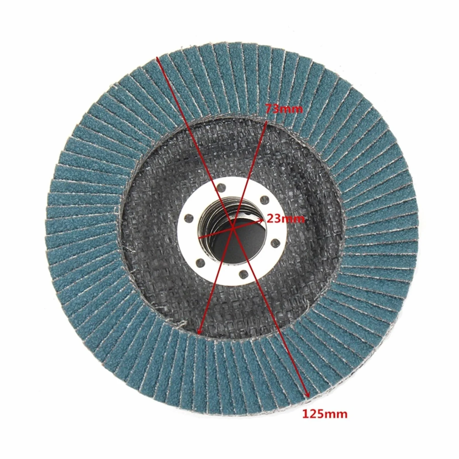 10Pcs 5inch 125mm Angle Grinder Sanding Discs 40/60/80/120 Grit Grinding Wheel Flap Discs Metal Plastic Wood Removal Abrasive Tool