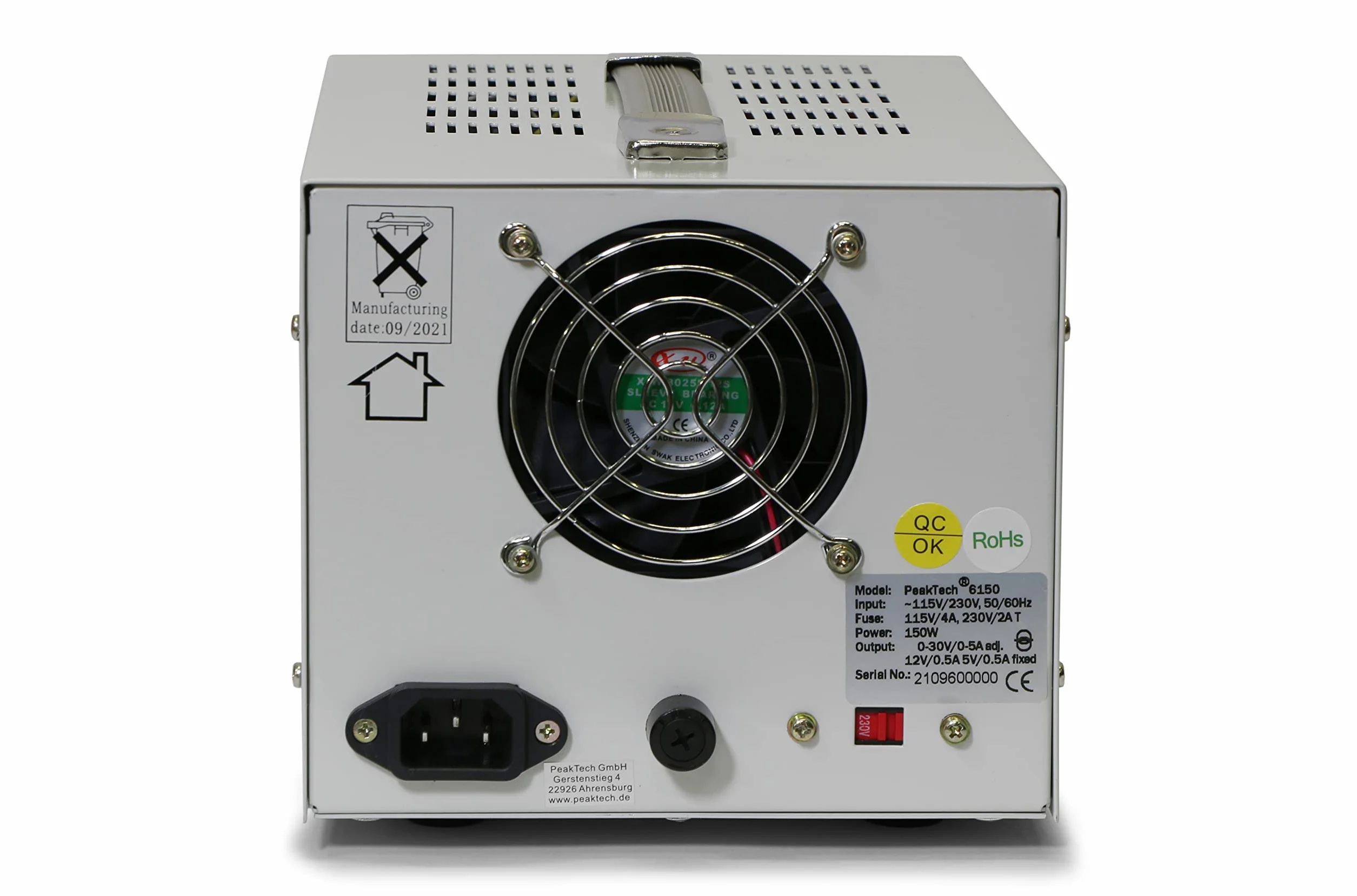 PeakTech P 6150 DC Linear Labornetzgerät 0-30 V 0-5 A