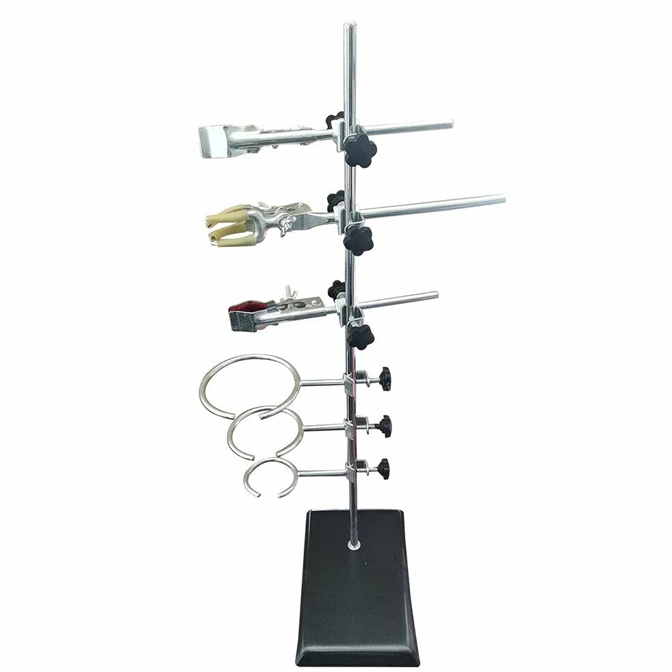 Lab Clamp stojak laboratoryjny stojak na butelki, statyw laboratoryjny, płyta, zacisk, mufa, materiał na statyw, uchwyt chłodnicy, żelazny zestaw 60 cm